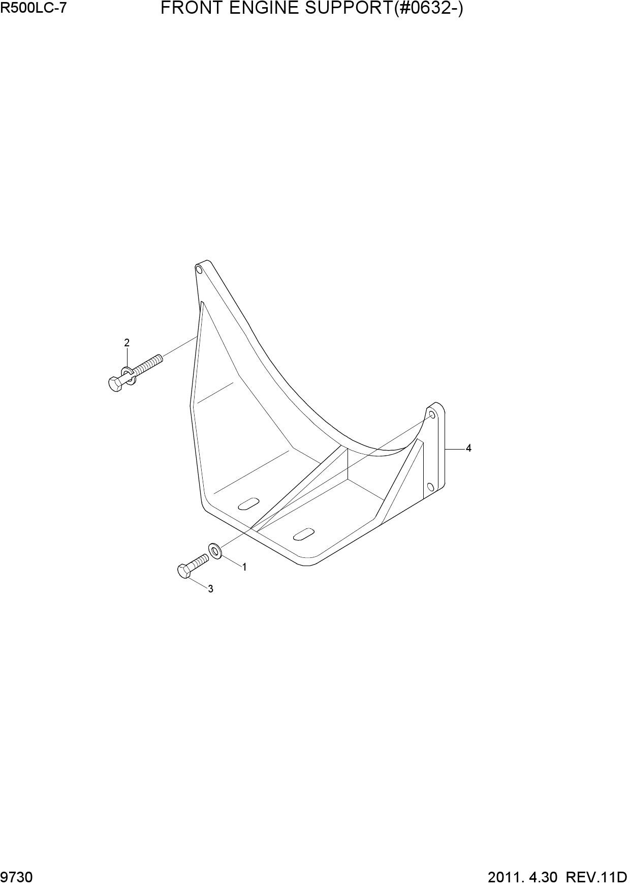 FRONT ENGINE SUPPORT(#0632-)