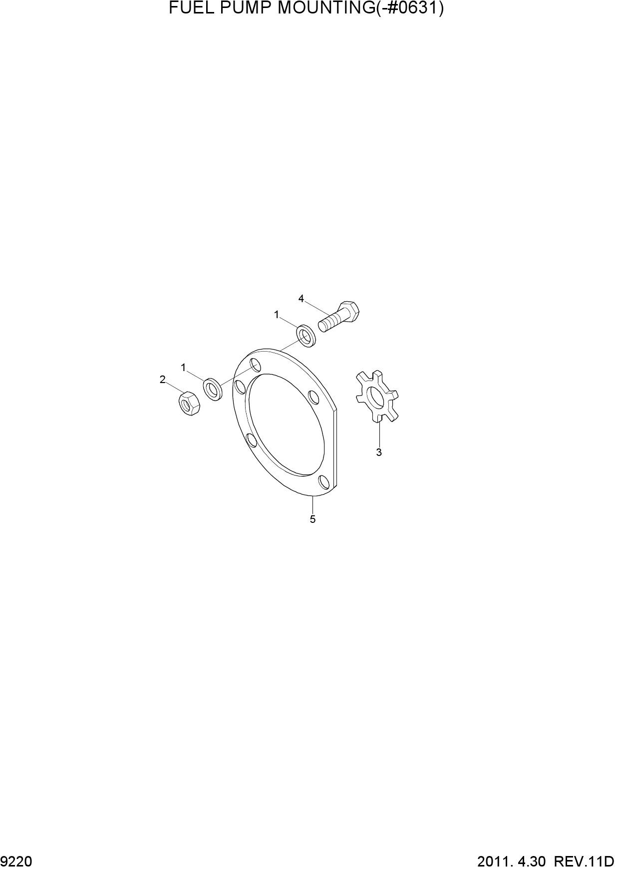 FUEL PUMP MOUNTING(-#0631)