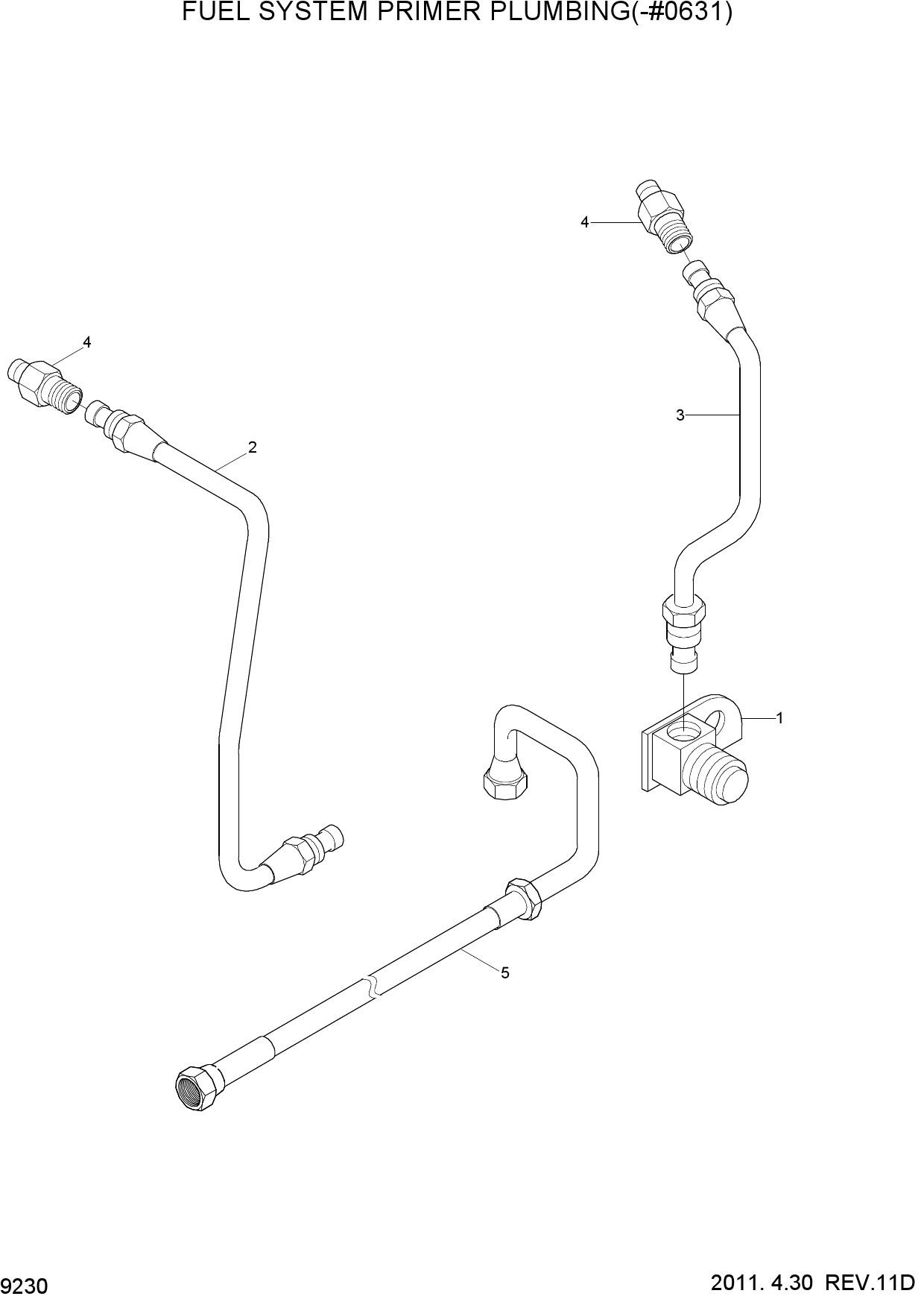 FUEL SYSTEM PRIMER PLUMBING(-#0631)