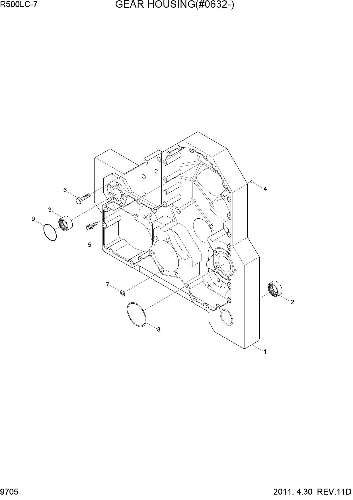 GEAR HOUSING(#0632-)
