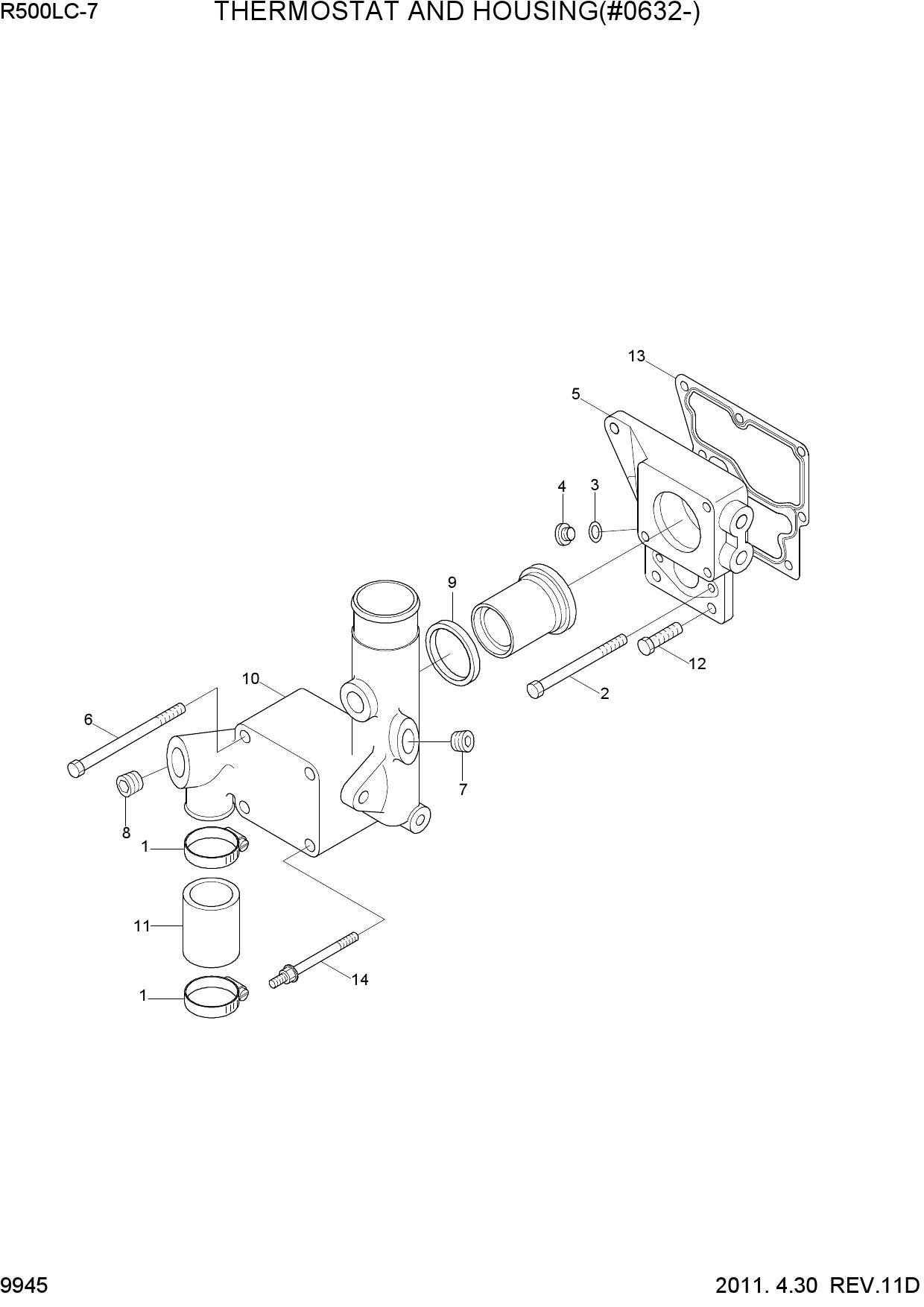 THERMOSTAT AND HOUSING(#0632-)