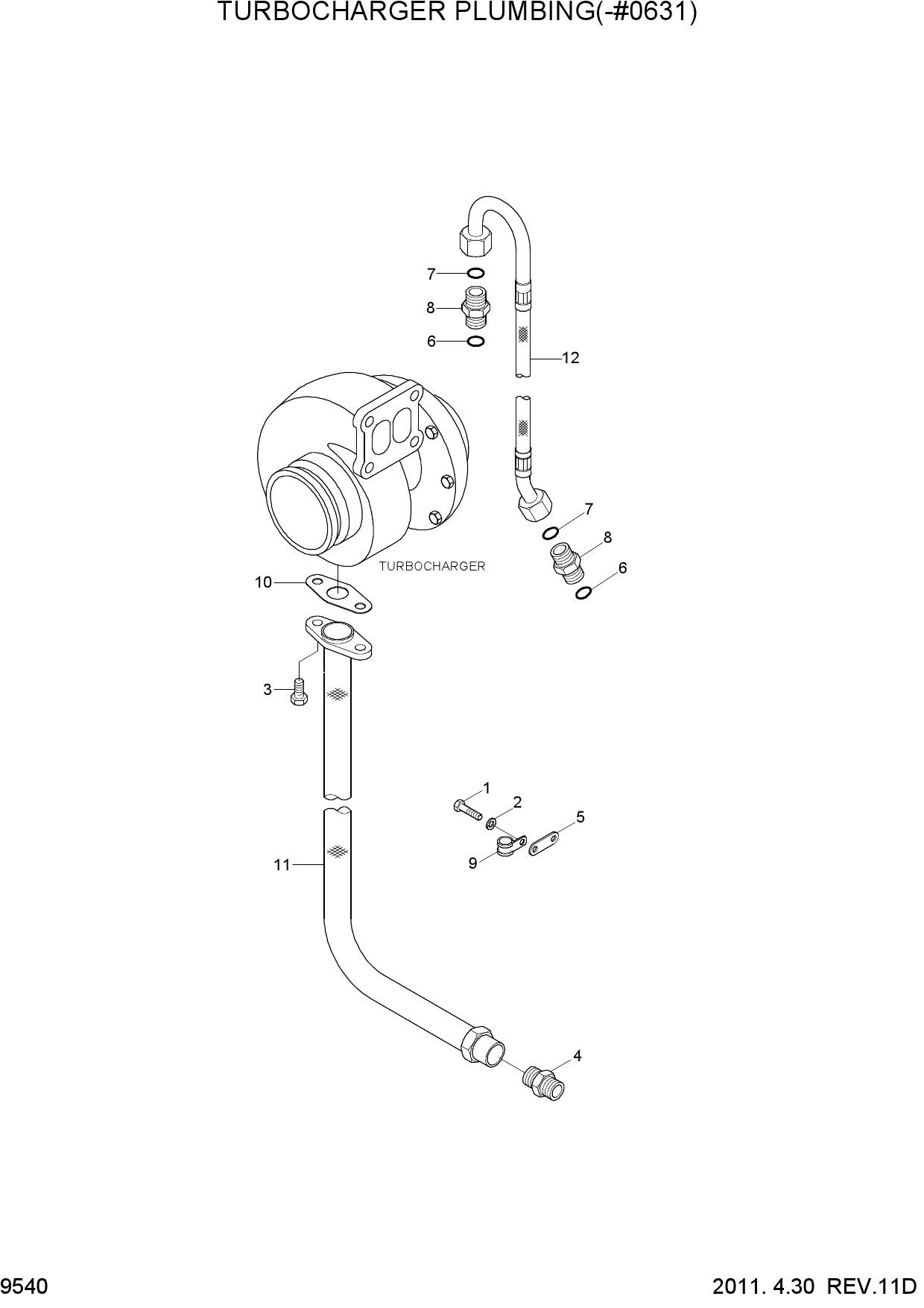 TURBOCHARGER PLUMBING(-#0631)