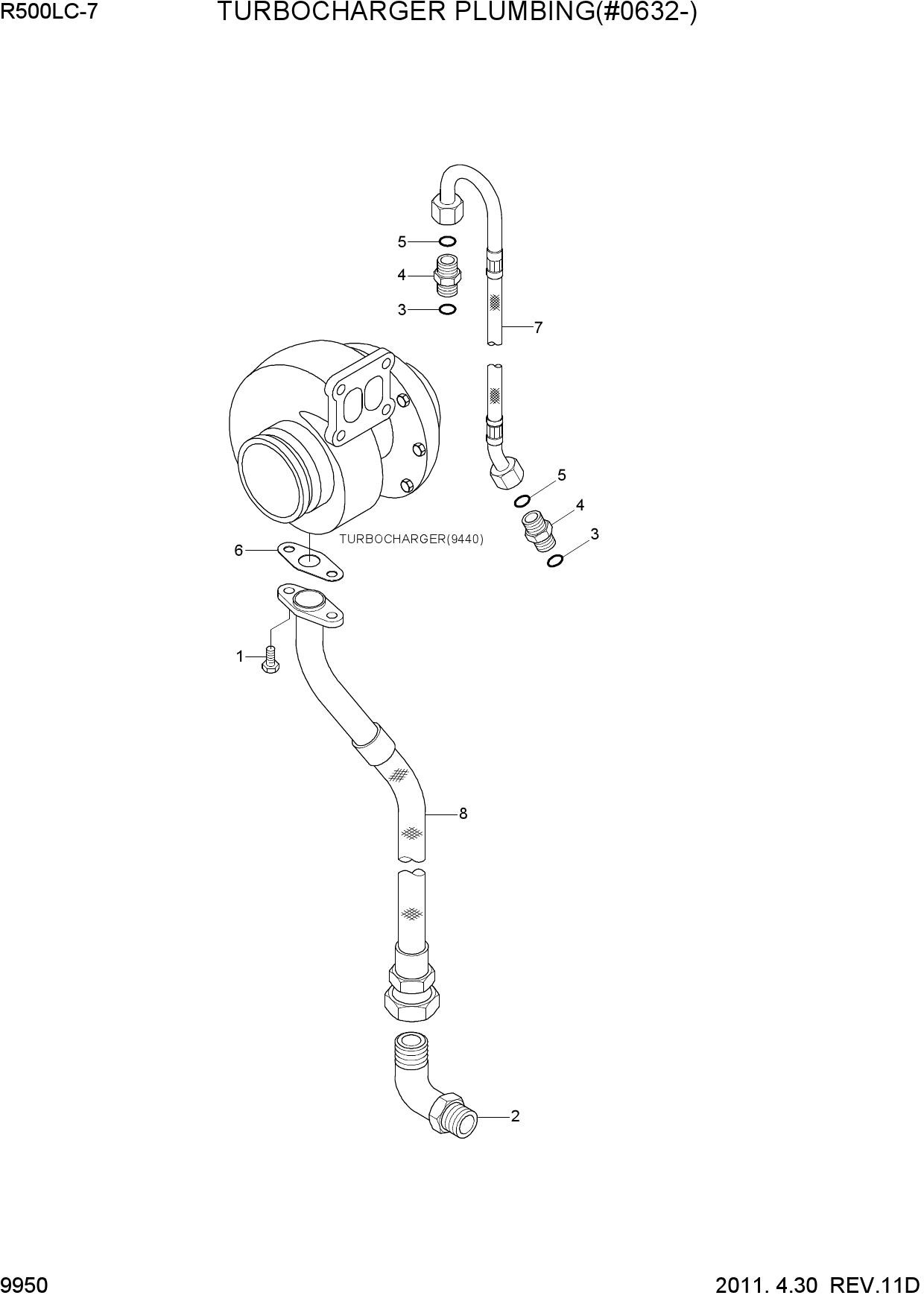 TURBOCHARGER PLUMBING(#0632-)