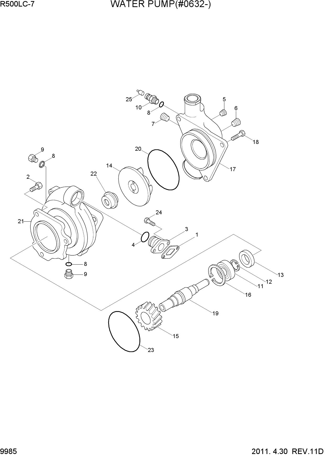 WATER PUMP(#0632-)