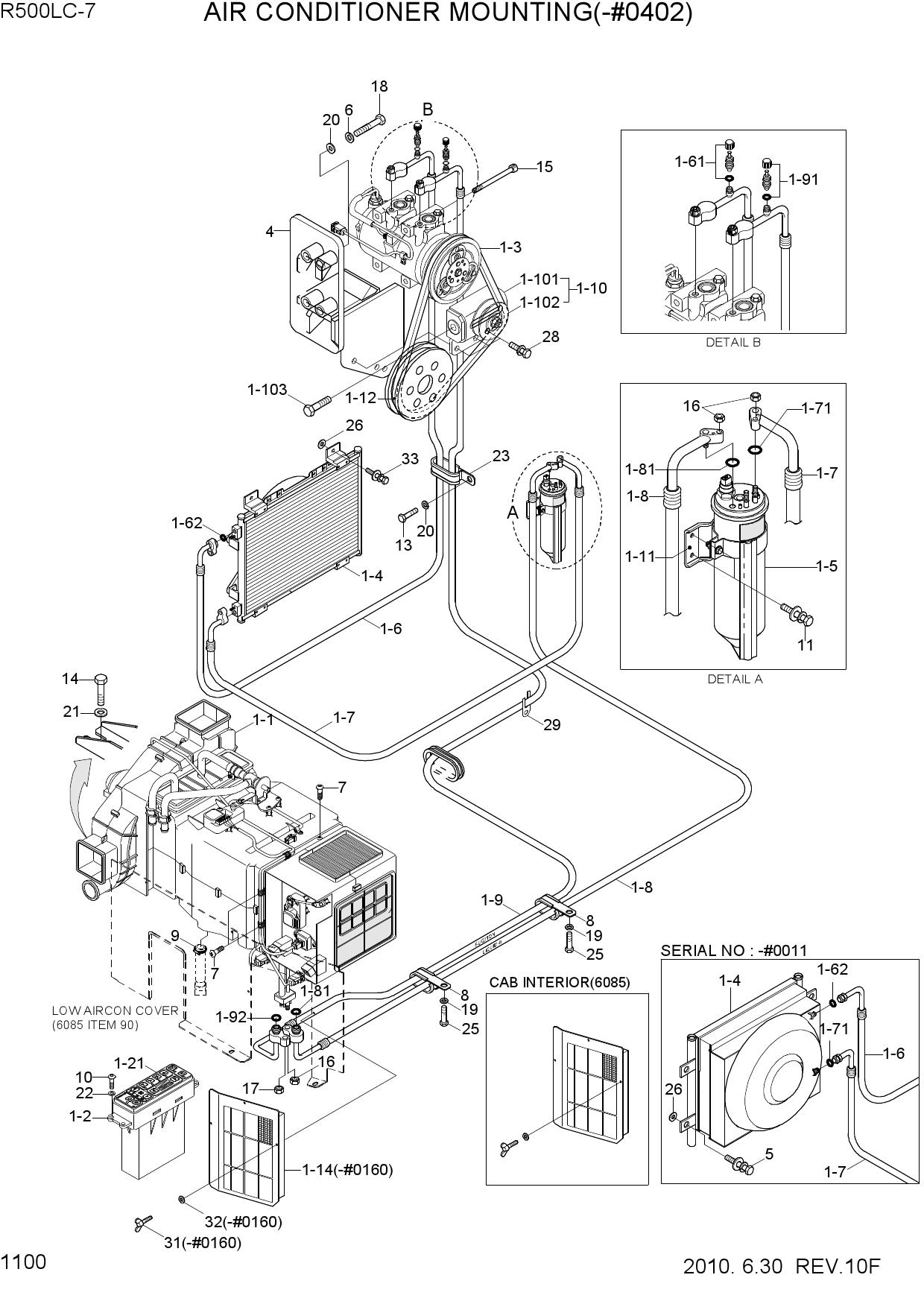 AIR CONDITIONER MOUNTING(-#0402)
