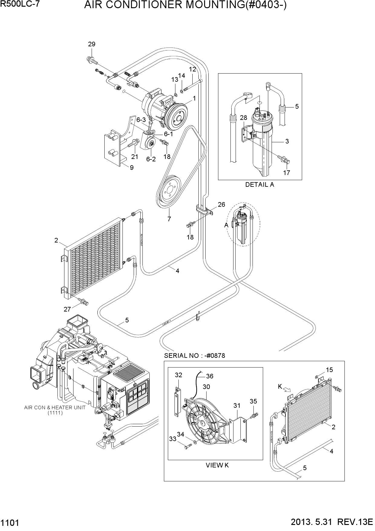 AIR CONDITIONER MOUNTING(#0403-)