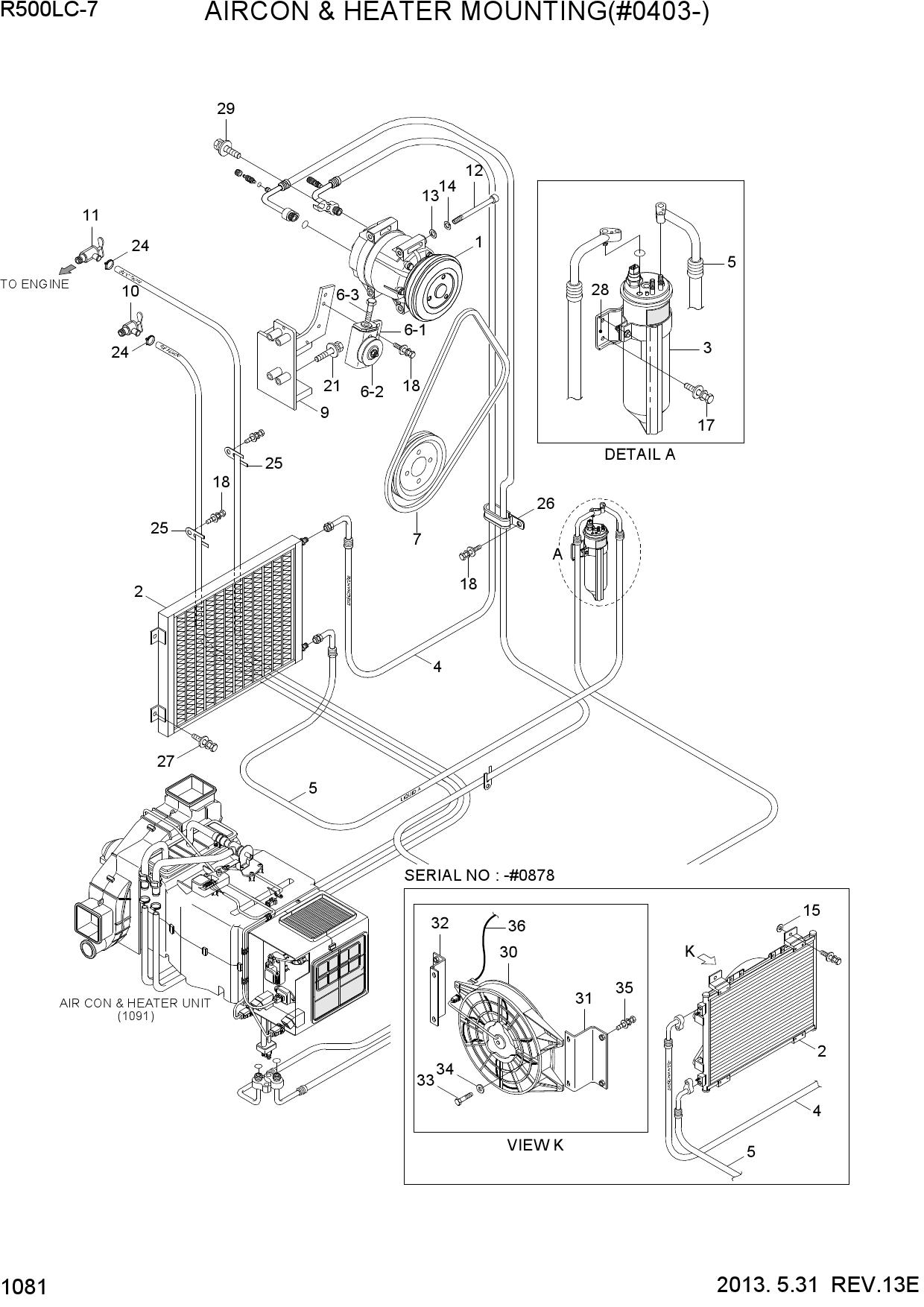AIRCON & HEATER MOUNTING(#0403-)