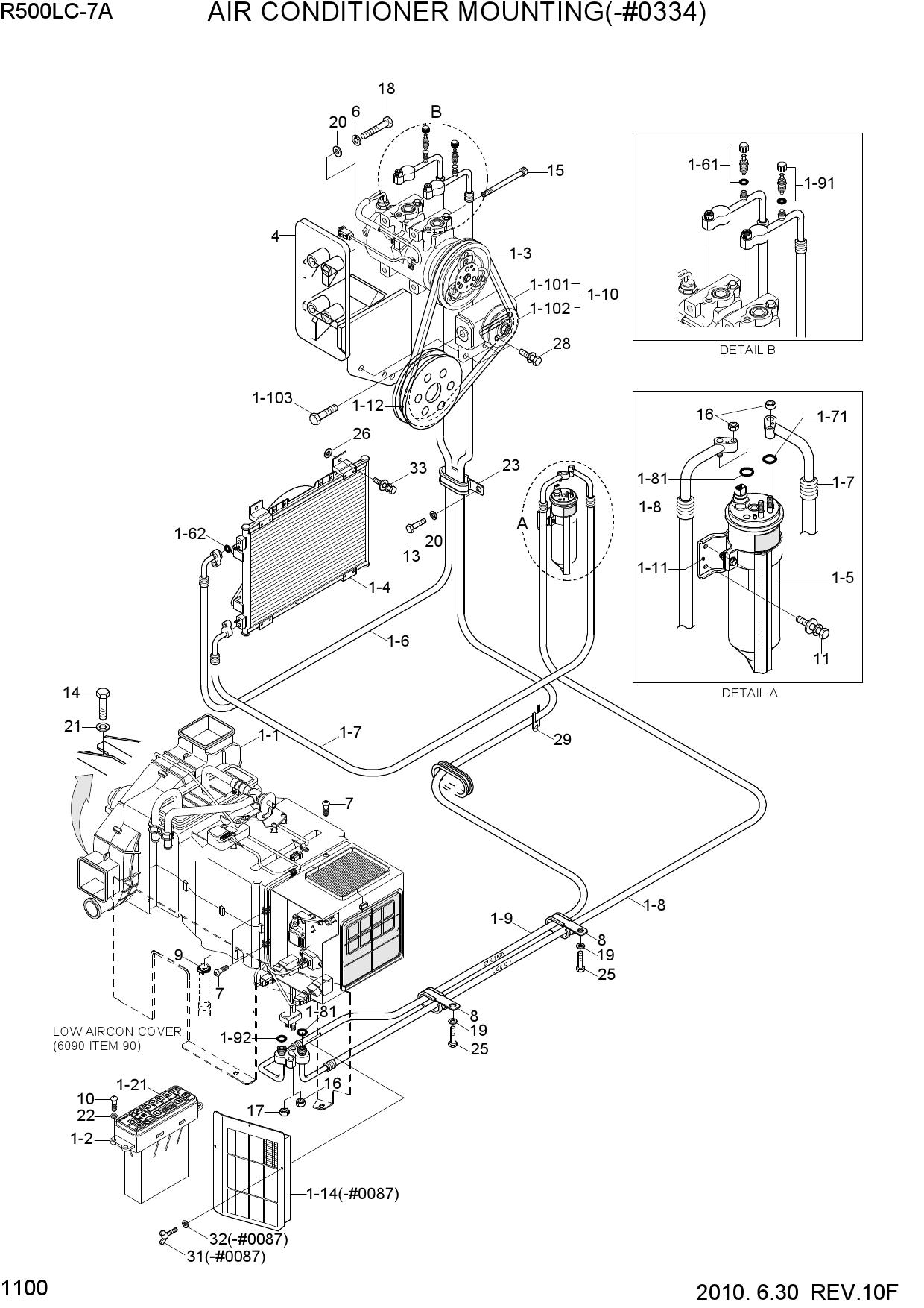 AIR CONDITIONER MOUNTING(-#1197)