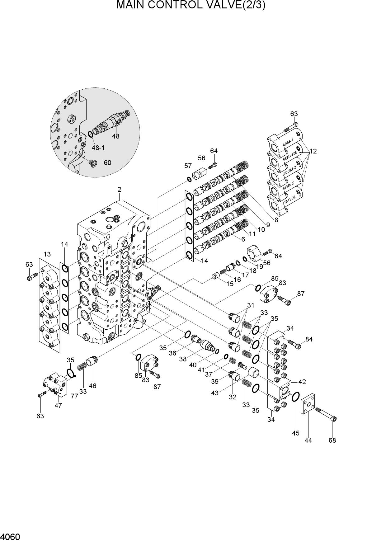 MAIN CONTROL VALVE(2/3)