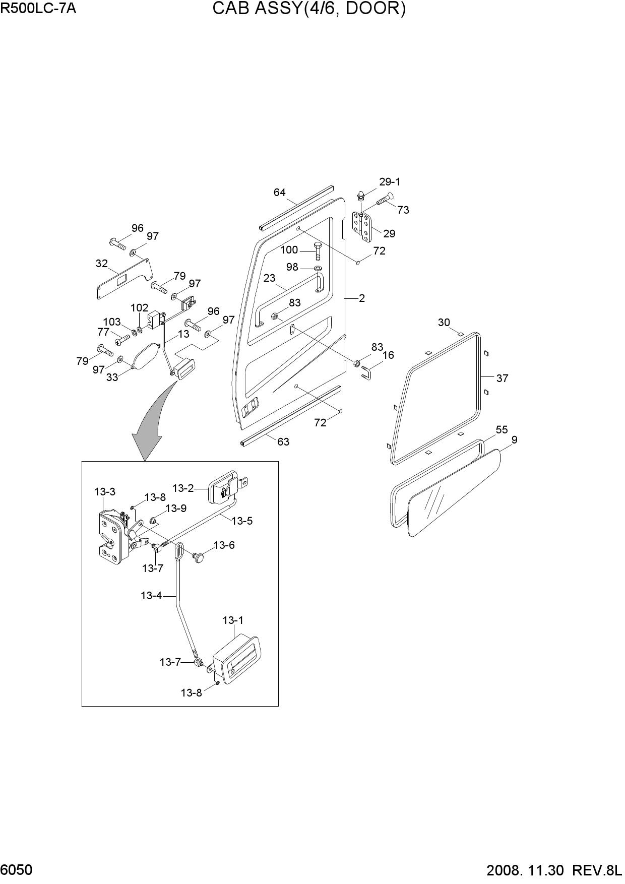 CAB ASSY(4/6, DOOR)