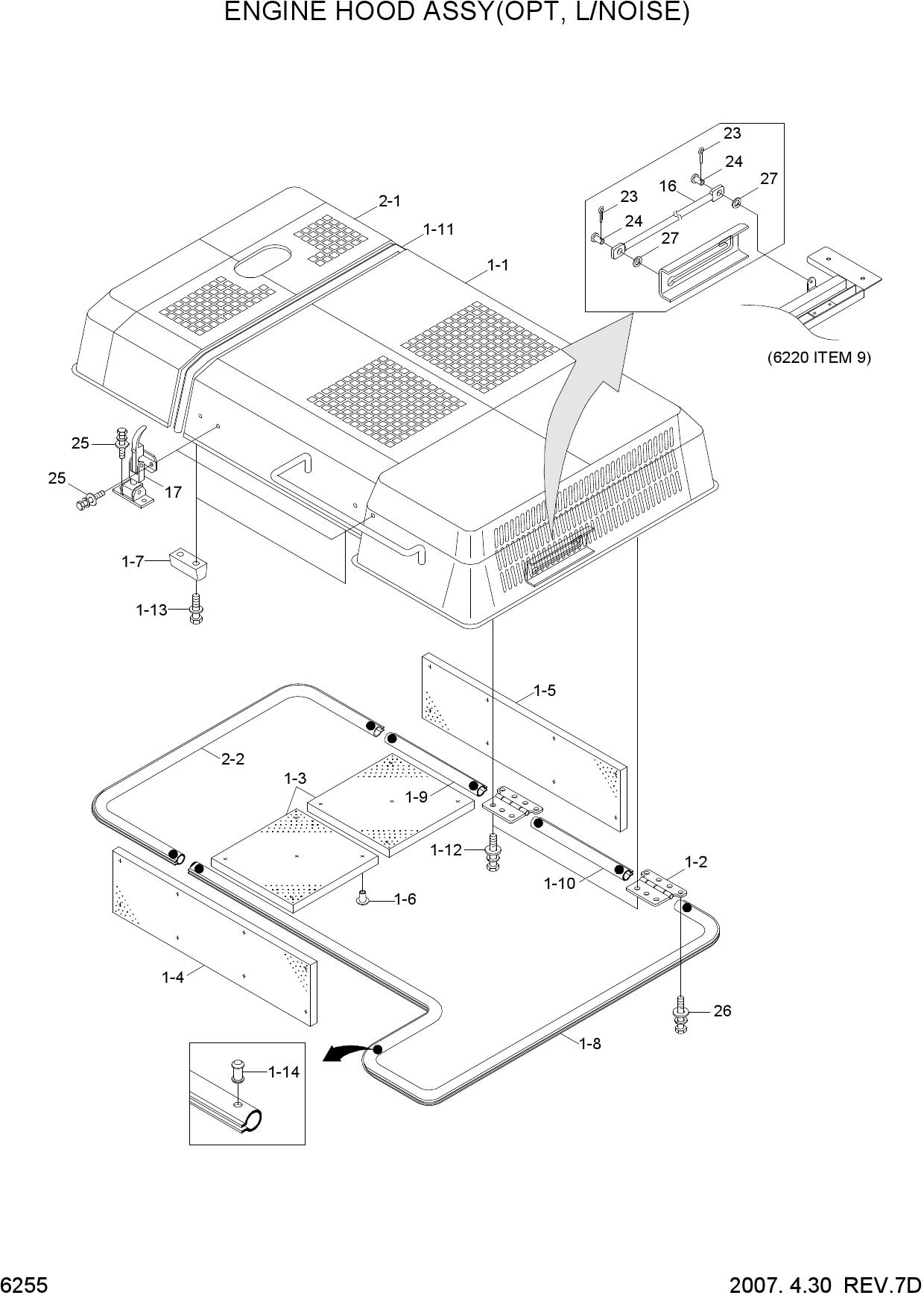 ENGINE HOOD ASSY(OPT,L/NOISE)