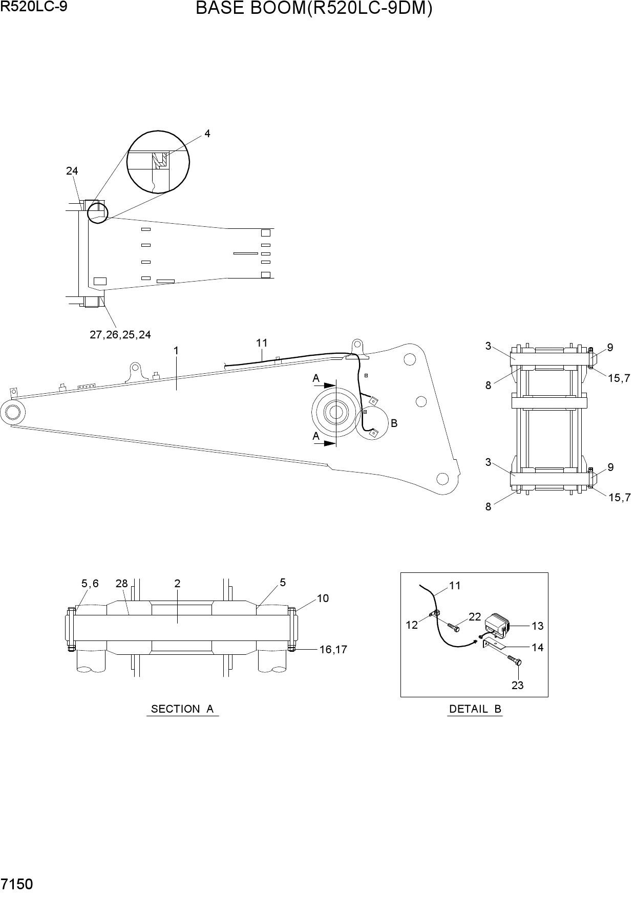 BASE BOOM(R520LC-9DM)