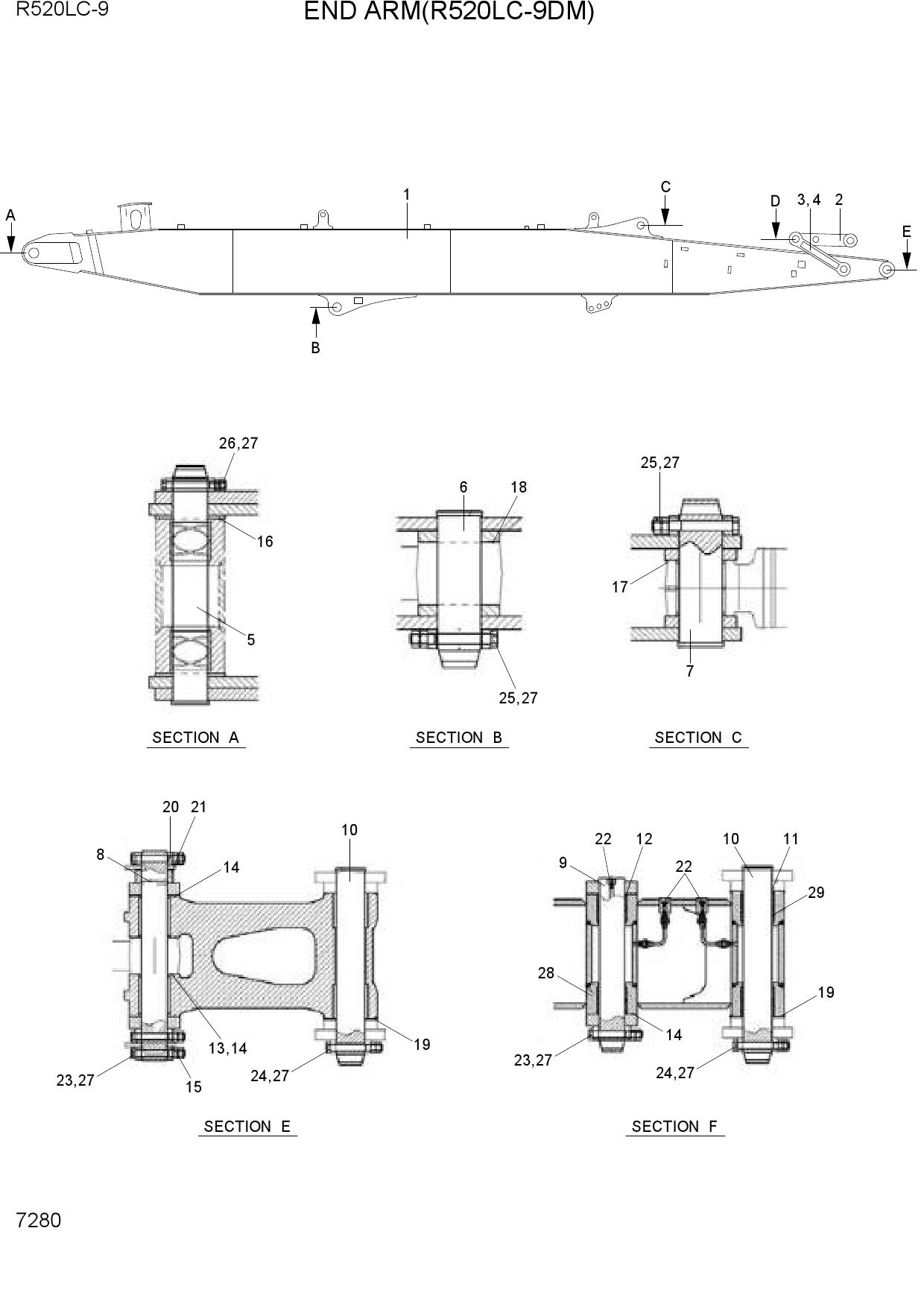 END ARM(R520LC-9DM)