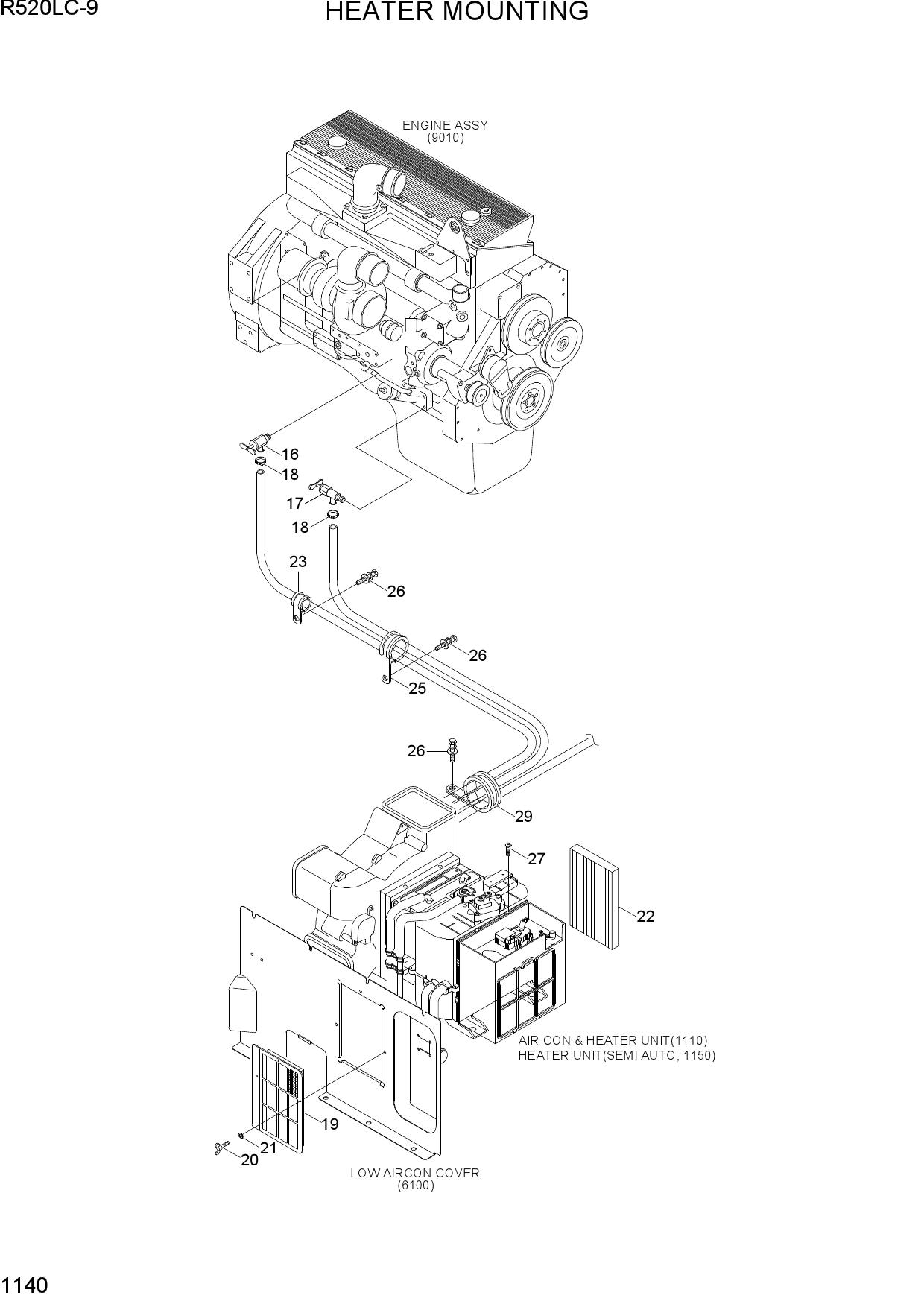 HEATER MOUNTING