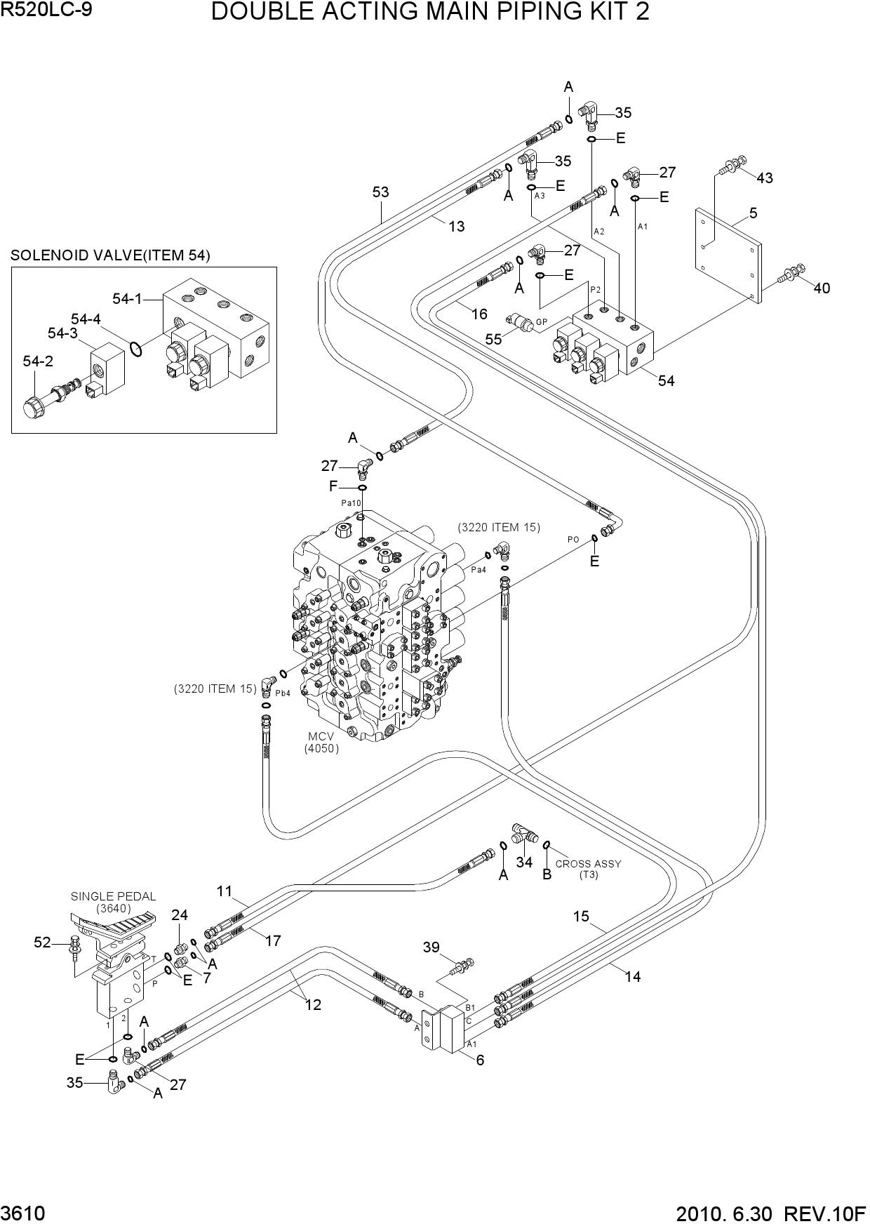 DOUBLE ACTING MAIN PIPING KIT(2/2)