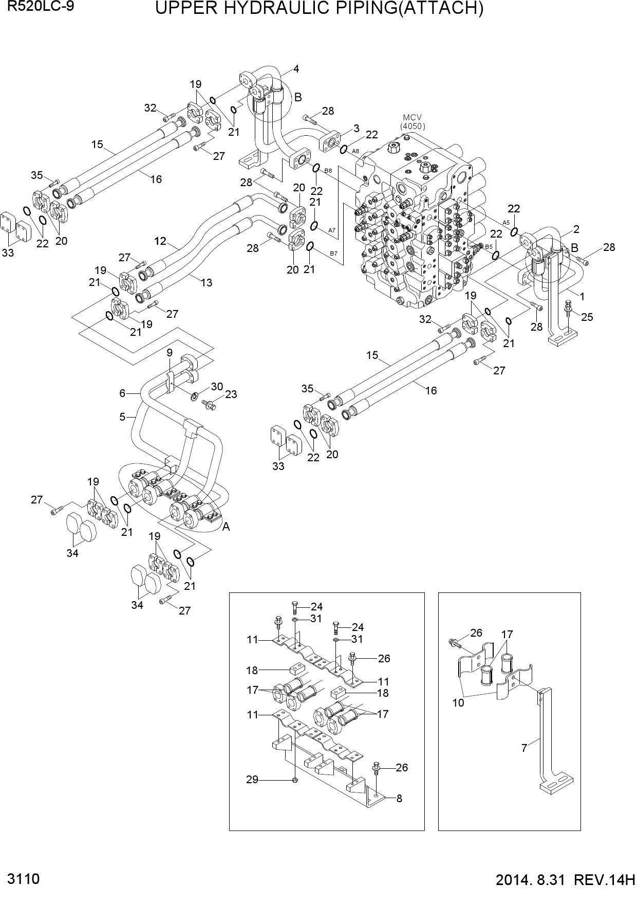 UPPER HYDRAULIC PIPING(ATTACH)
