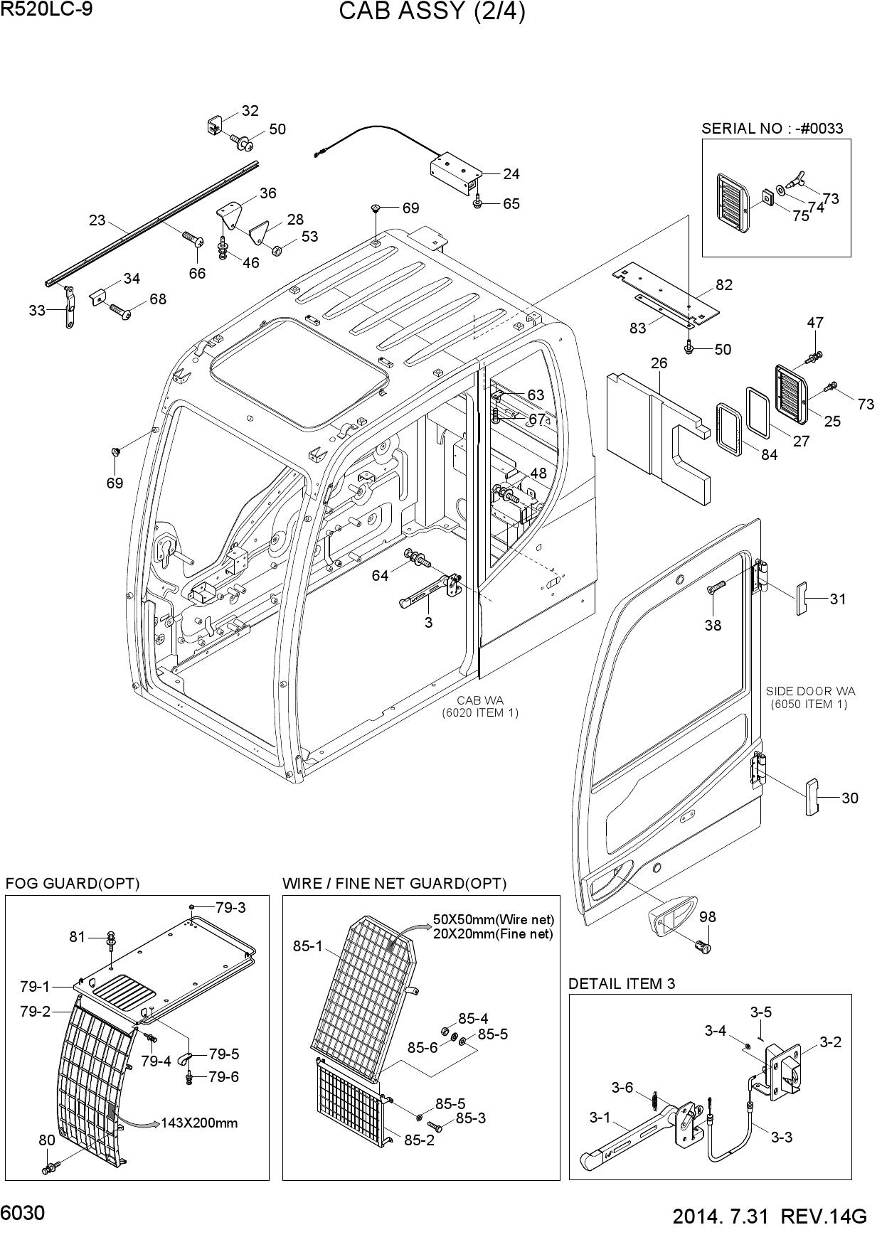 CAB ASSY(2/4)