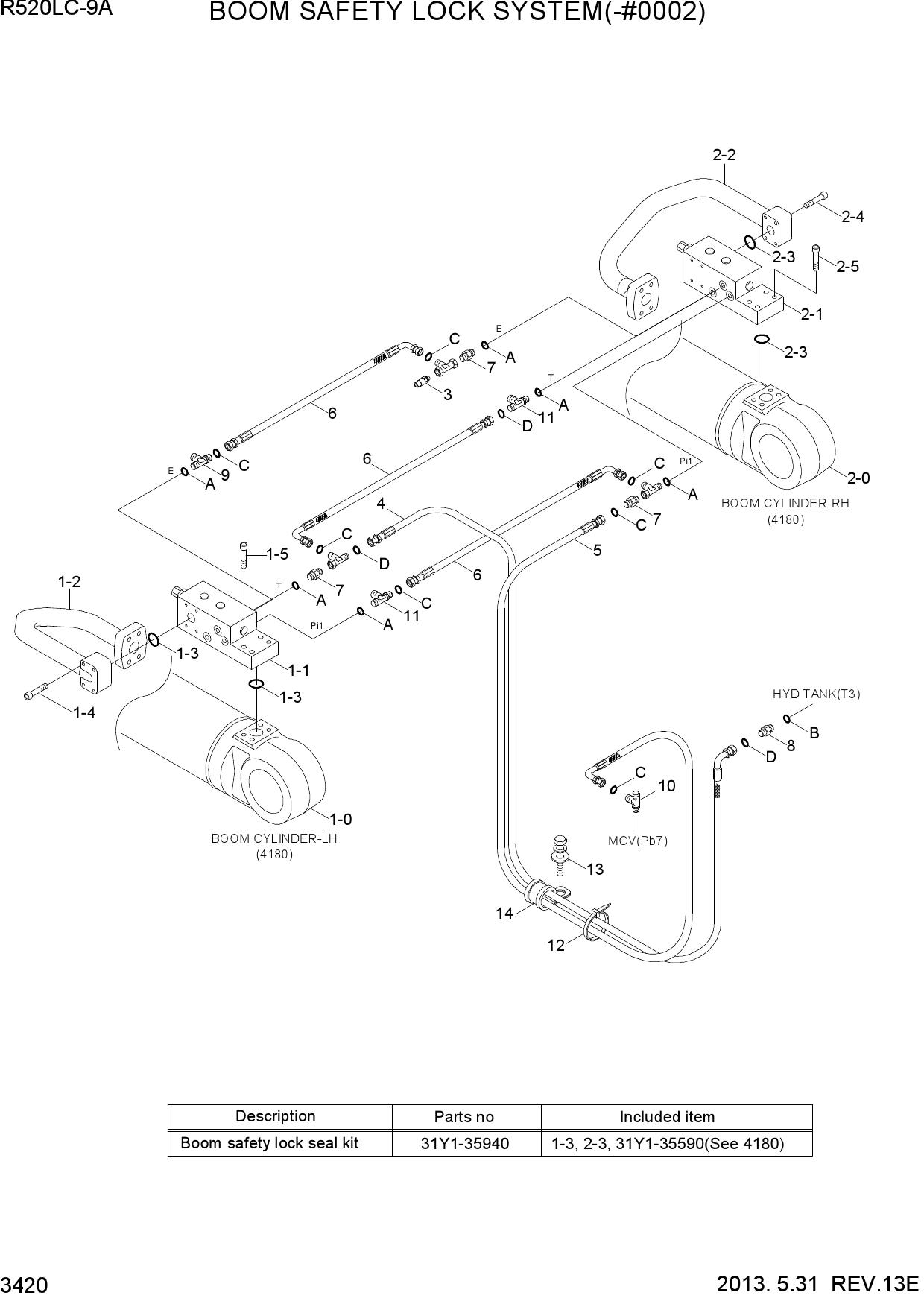 BOOM SAFETY LOCK SYSTEM(-#0002)