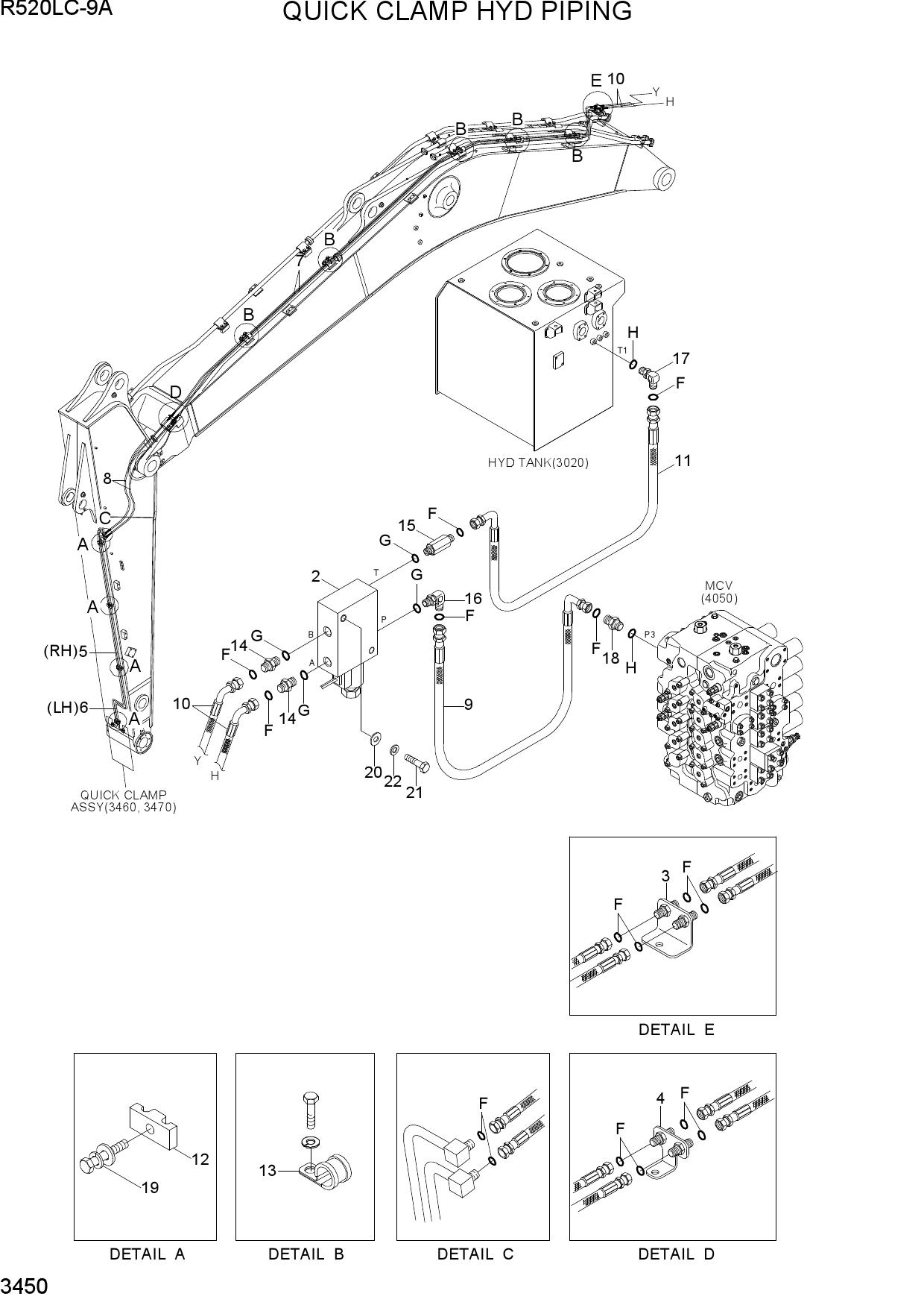 QUICK CLAMP HYD PIPING
