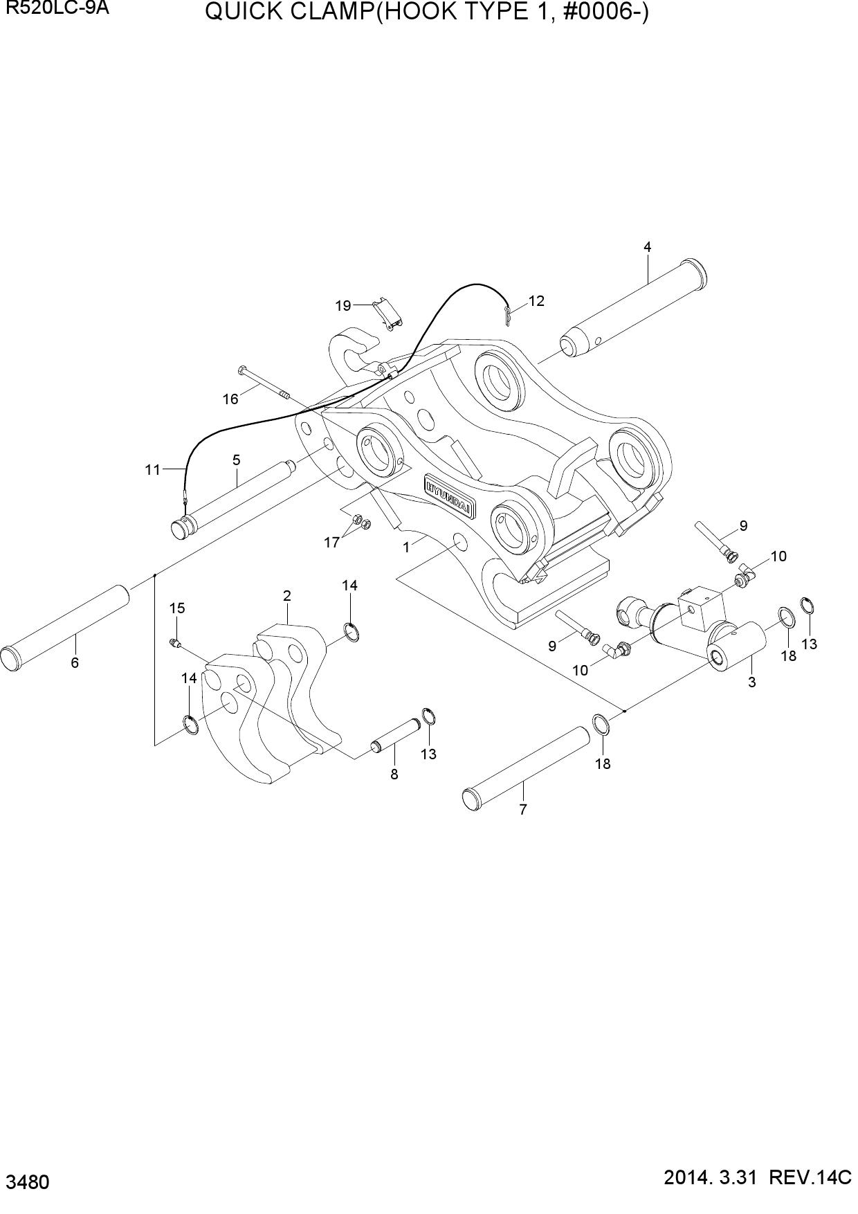 QUICK CLAMP(HOOK TYPE 1, #0006-)