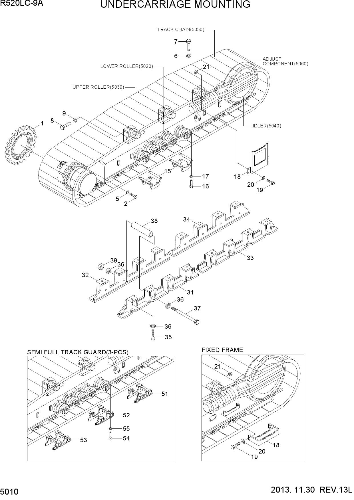 UNDERCARRIAGE MOUNTING