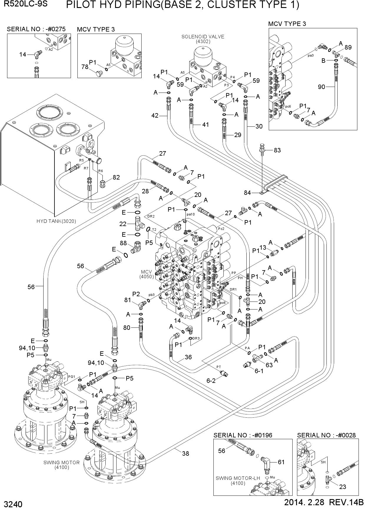 PILOT HYD PIPING(BASE 2, CLUSTER TYPE 1)