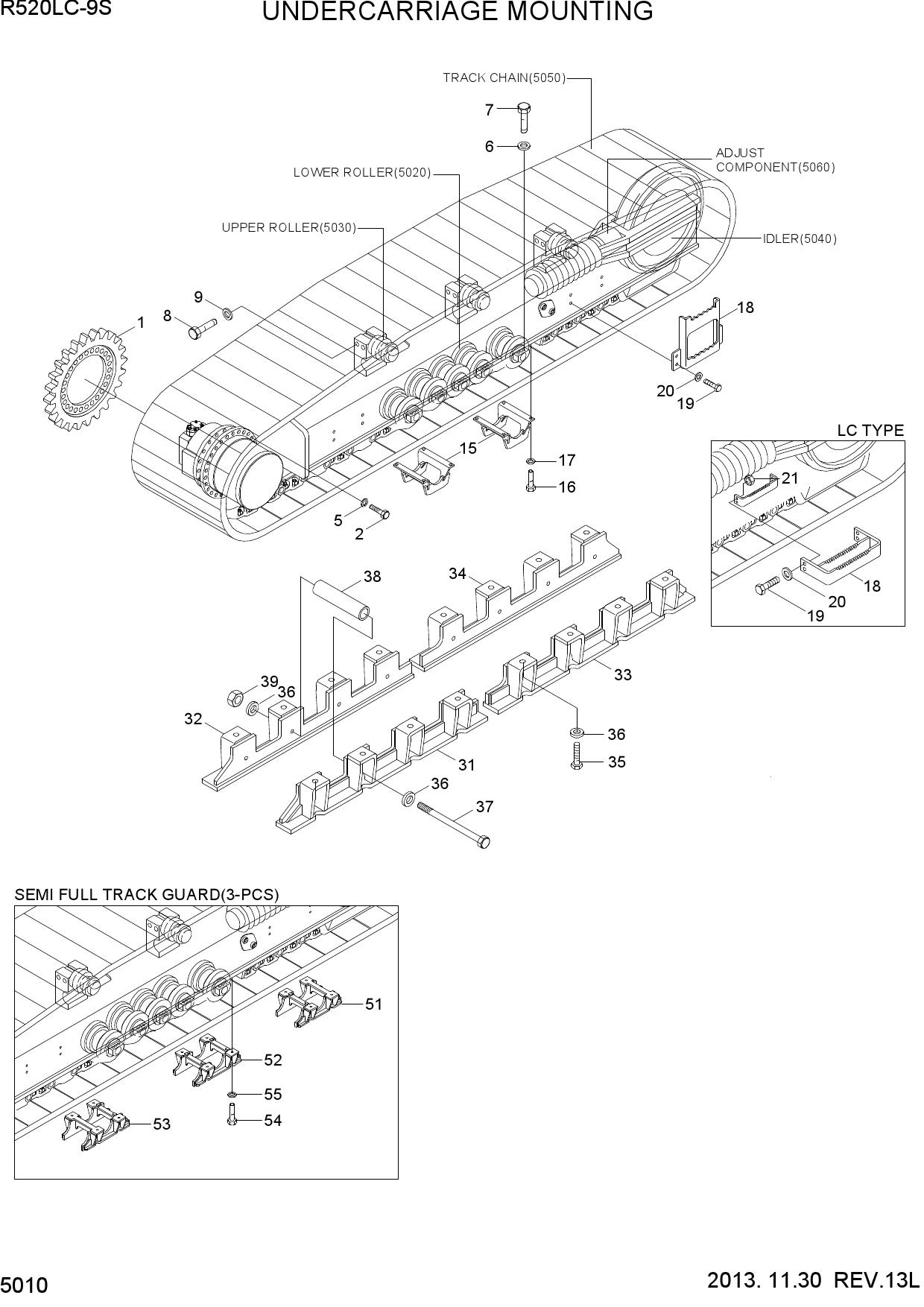 UNDERCARRIAGE MOUNTING