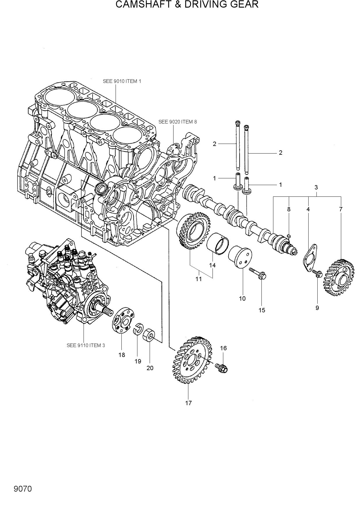 CAMSHAFT & DRIVING GEAR