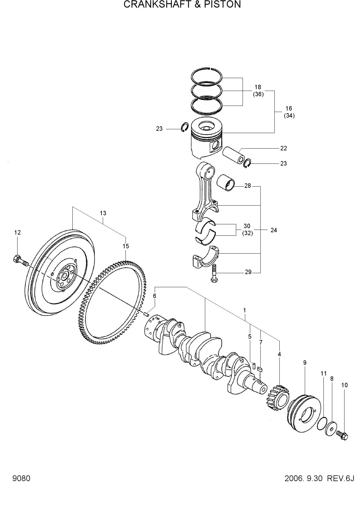 CRANKSHAFT & PISTON