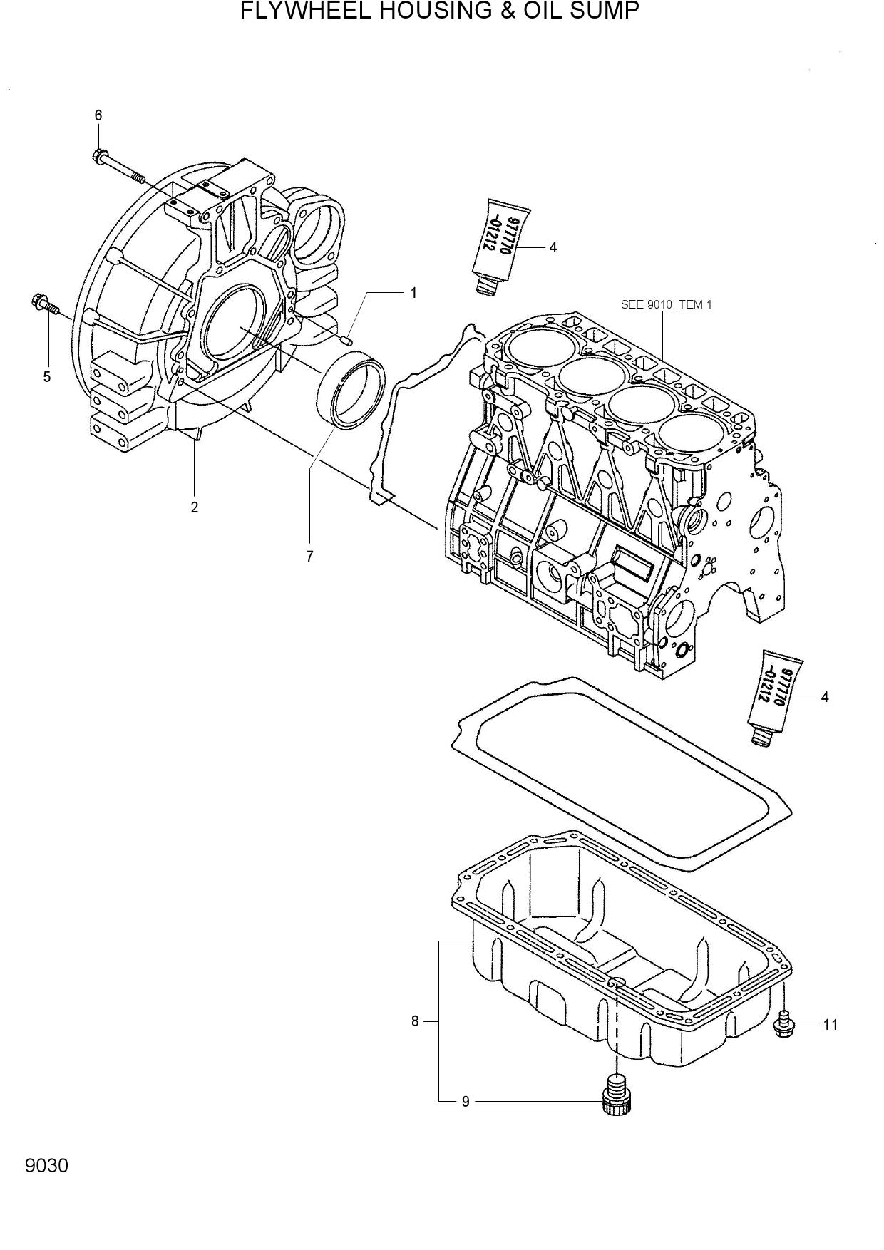 FLYWHEEL HOUSING & OIL SUMP