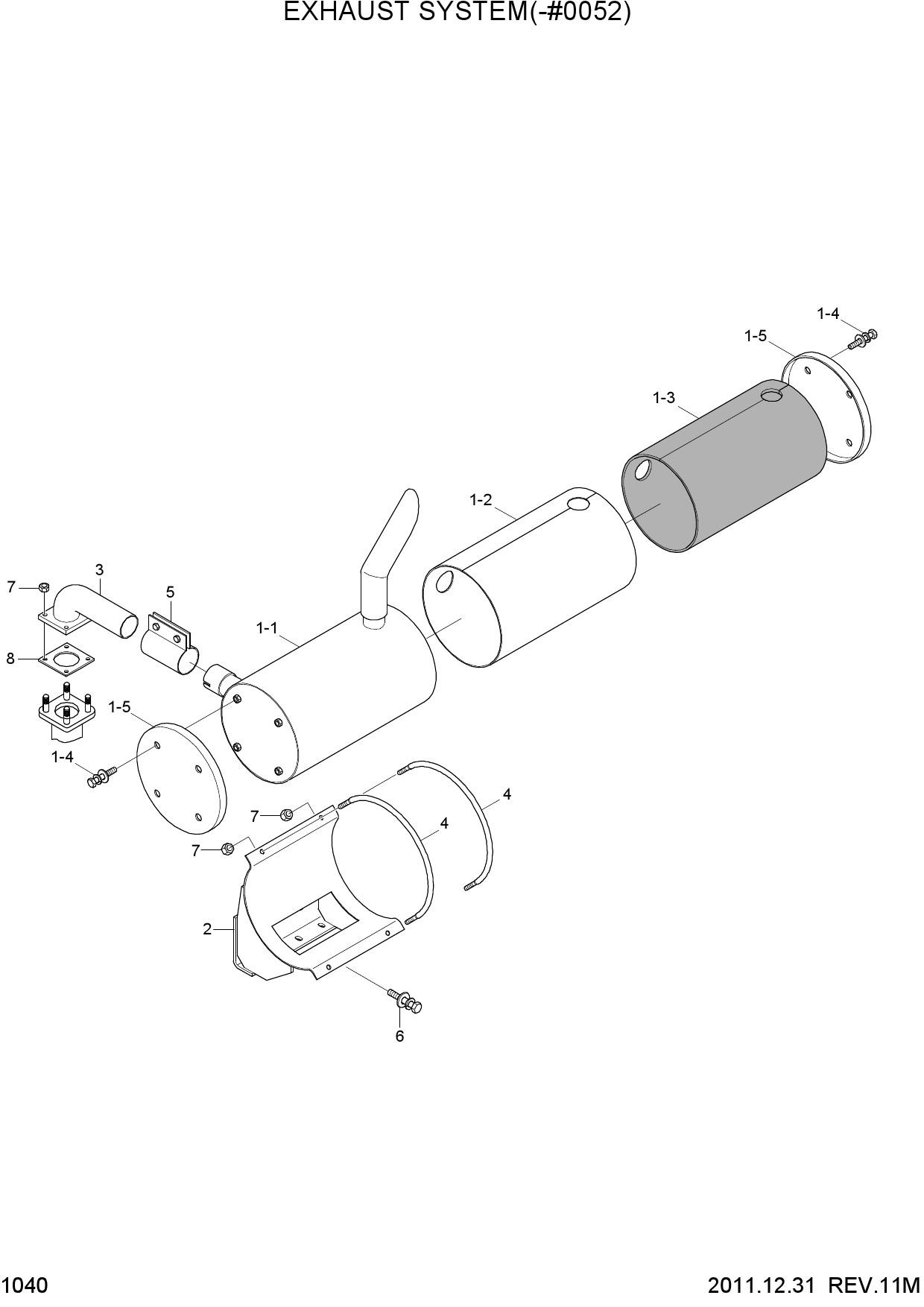 EXHAUST SYSTEM(-#0052)