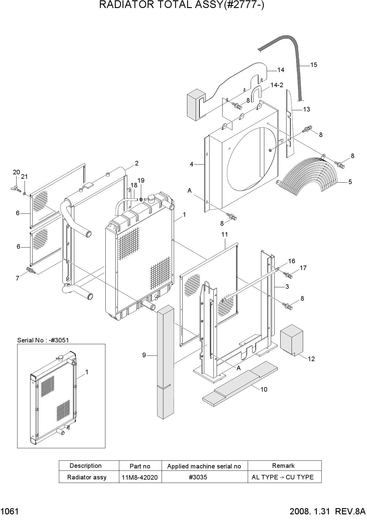 RADIATOR TOTAL ASSY(#2777-)