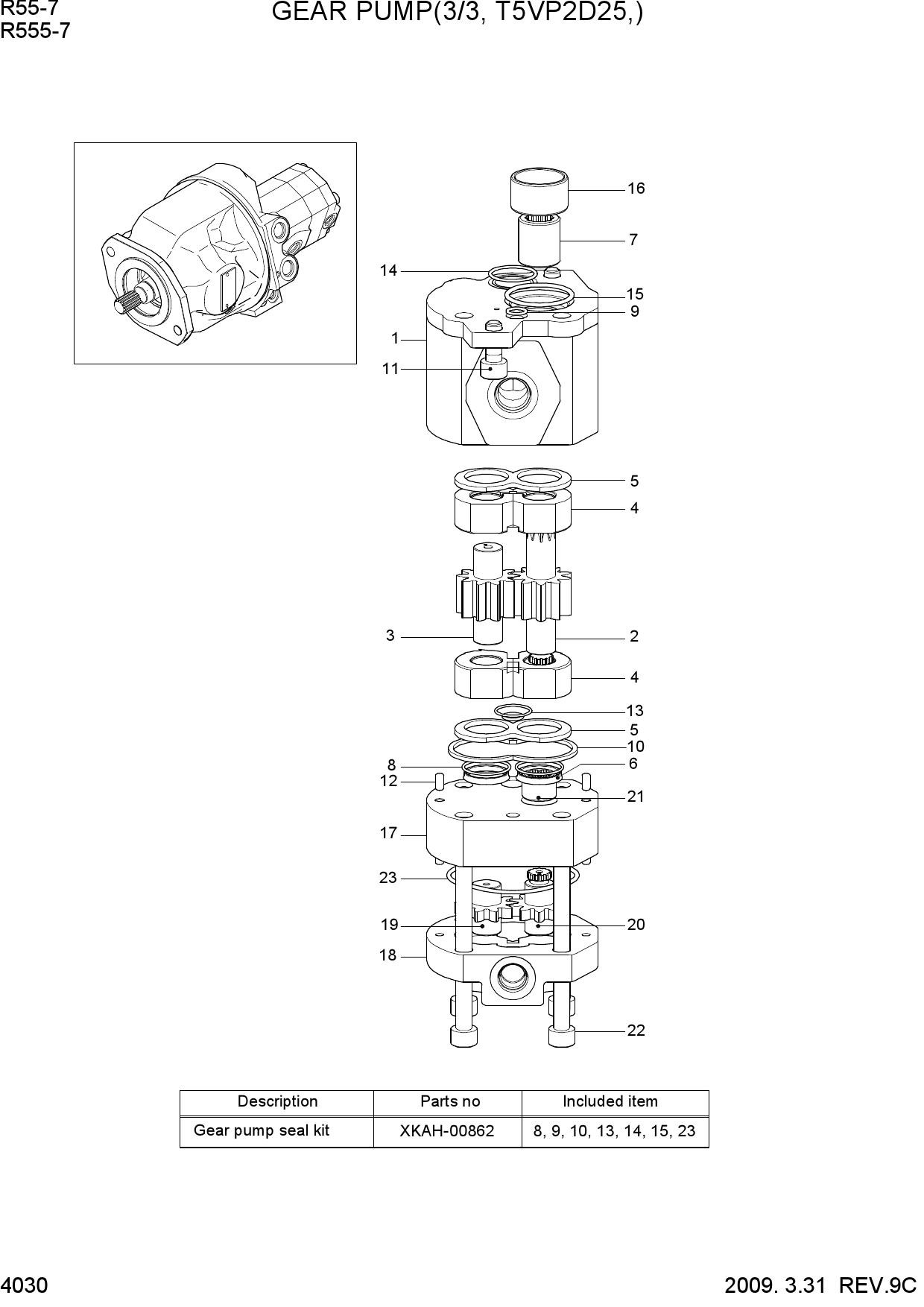 GEAR PUMP(3/3, T5VP2D25)