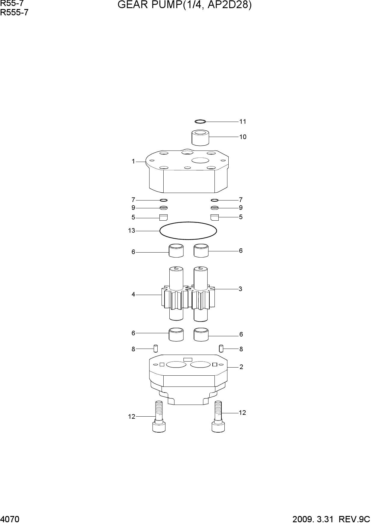 GEAR PUMP(4/4, AP2D28)