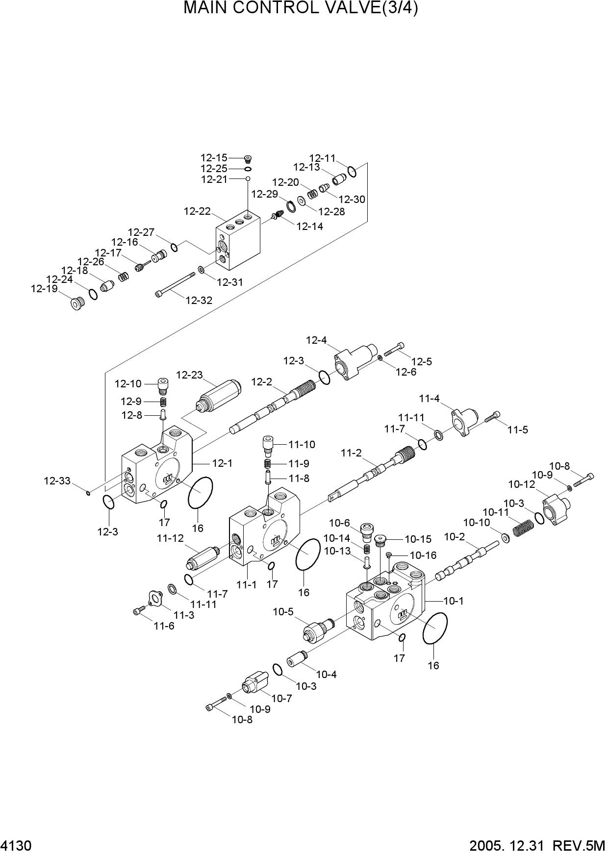 MAIN CONTROL VALVE(3/4)