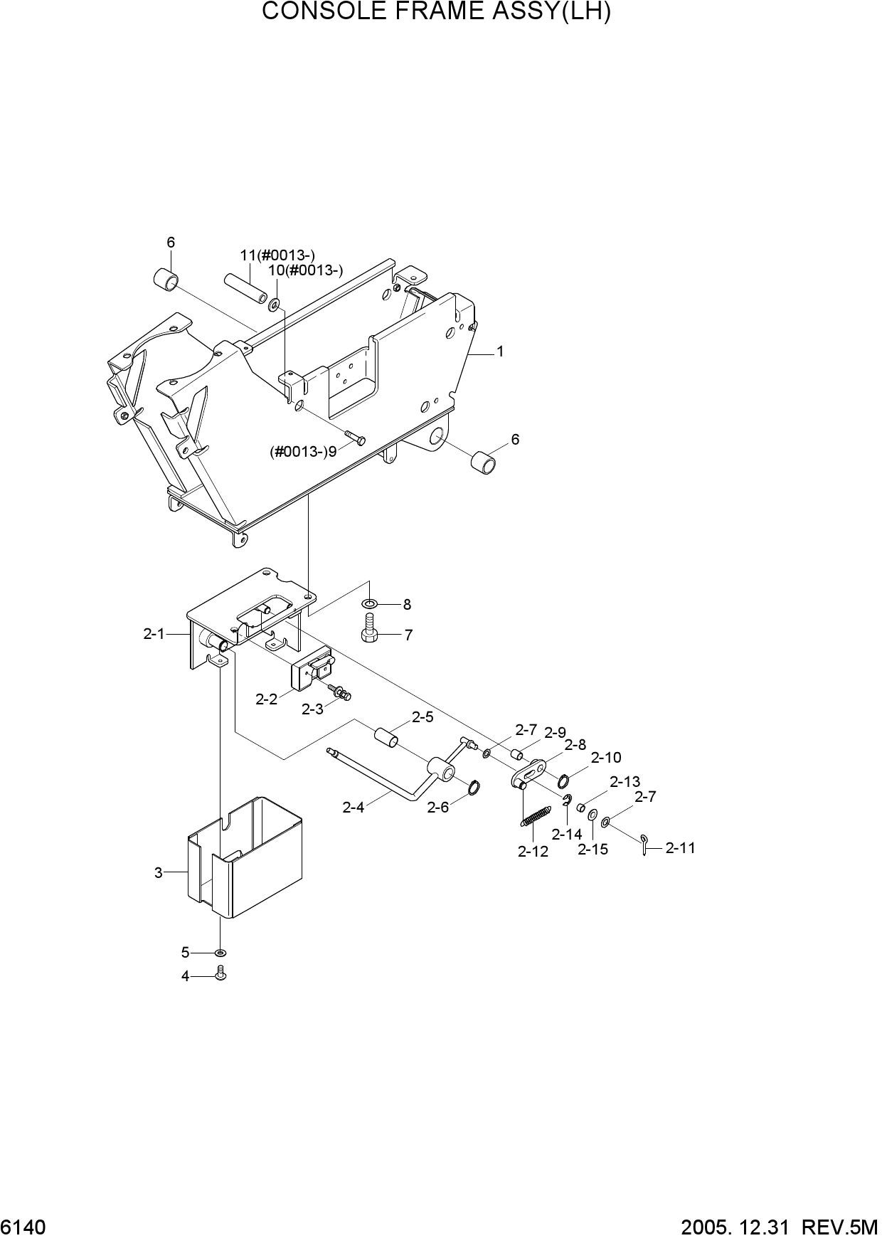 CONSOLE FRAME ASSY(LH)