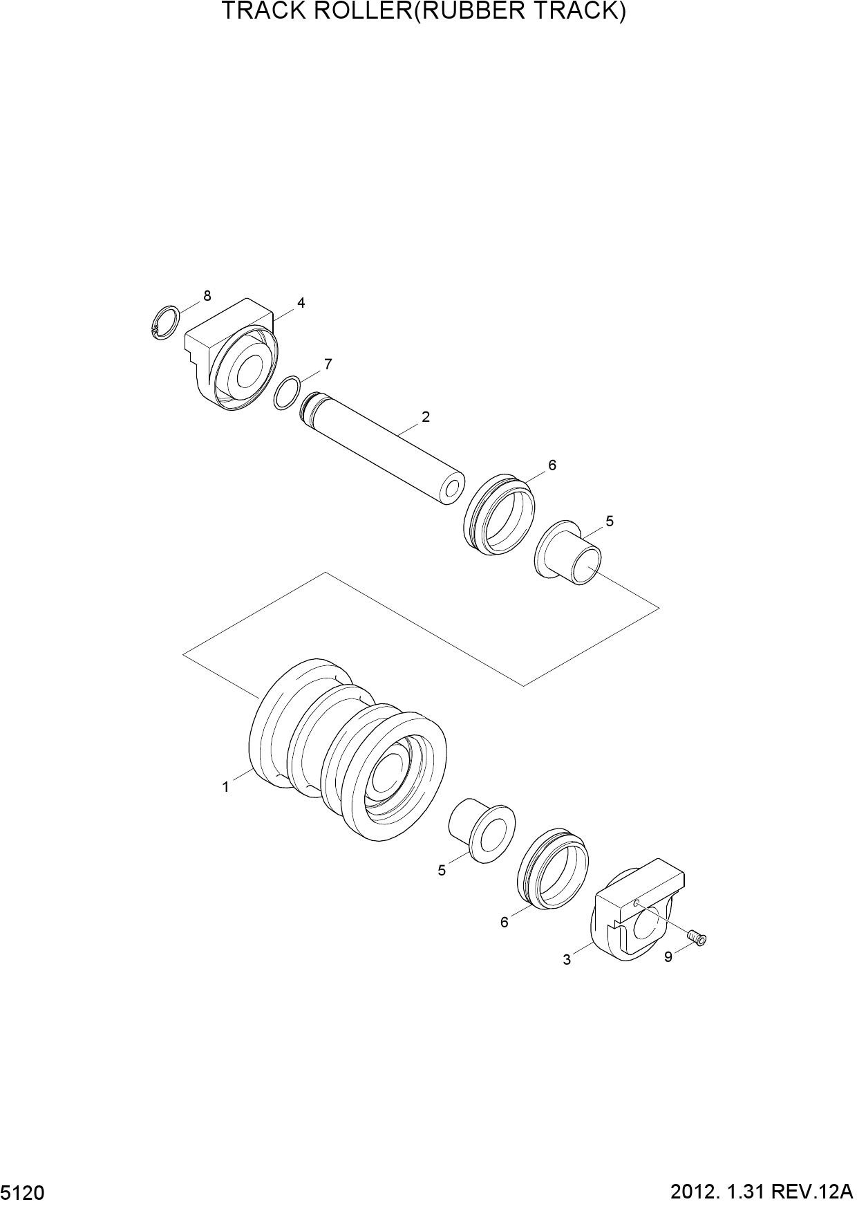 TRACK ROLLER(RUBBER TRACK)