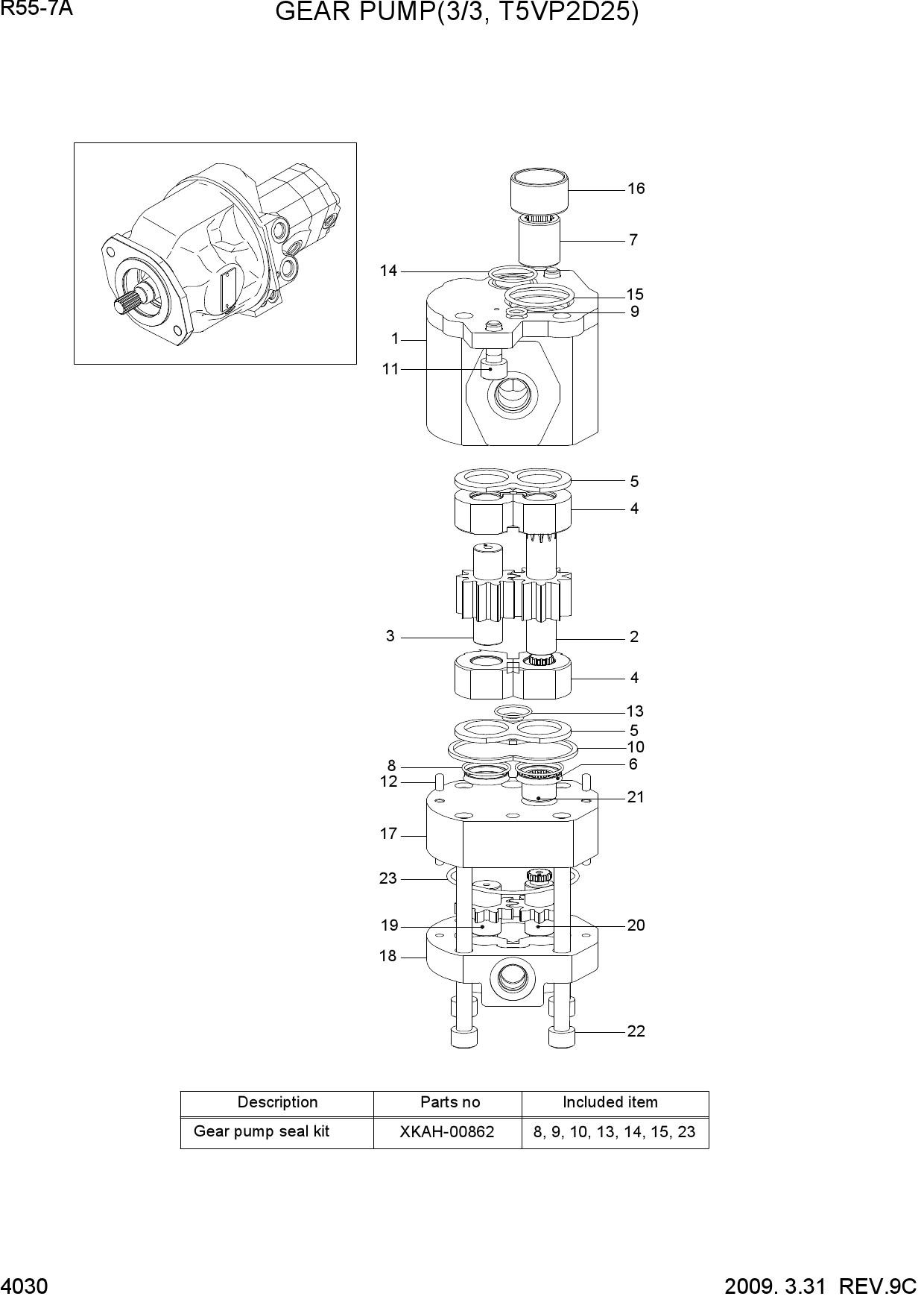 GEAR PUMP(3/3, T5VP2D25)