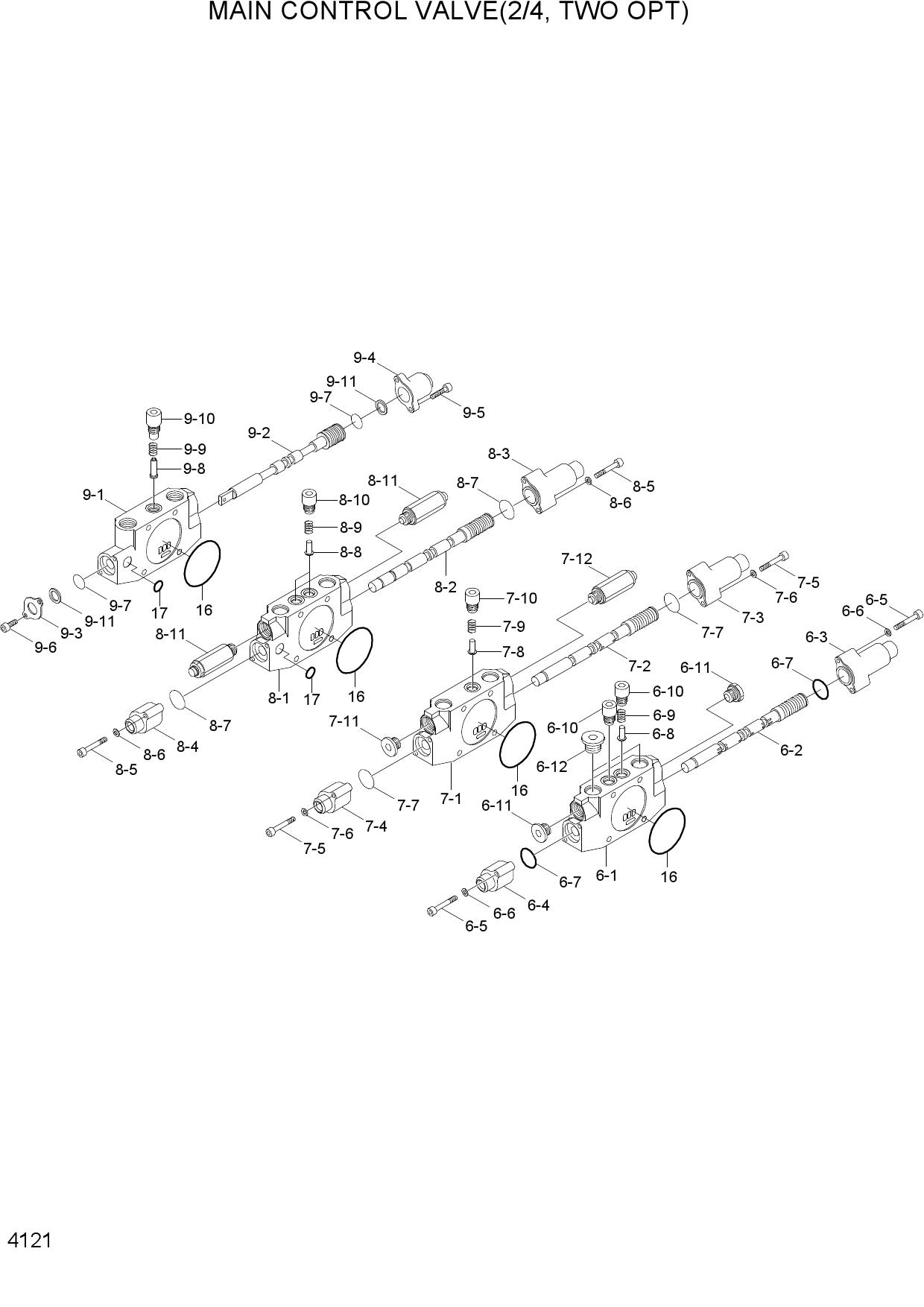 MAIN CONTROL VALVE(2/4, TWO OPT)