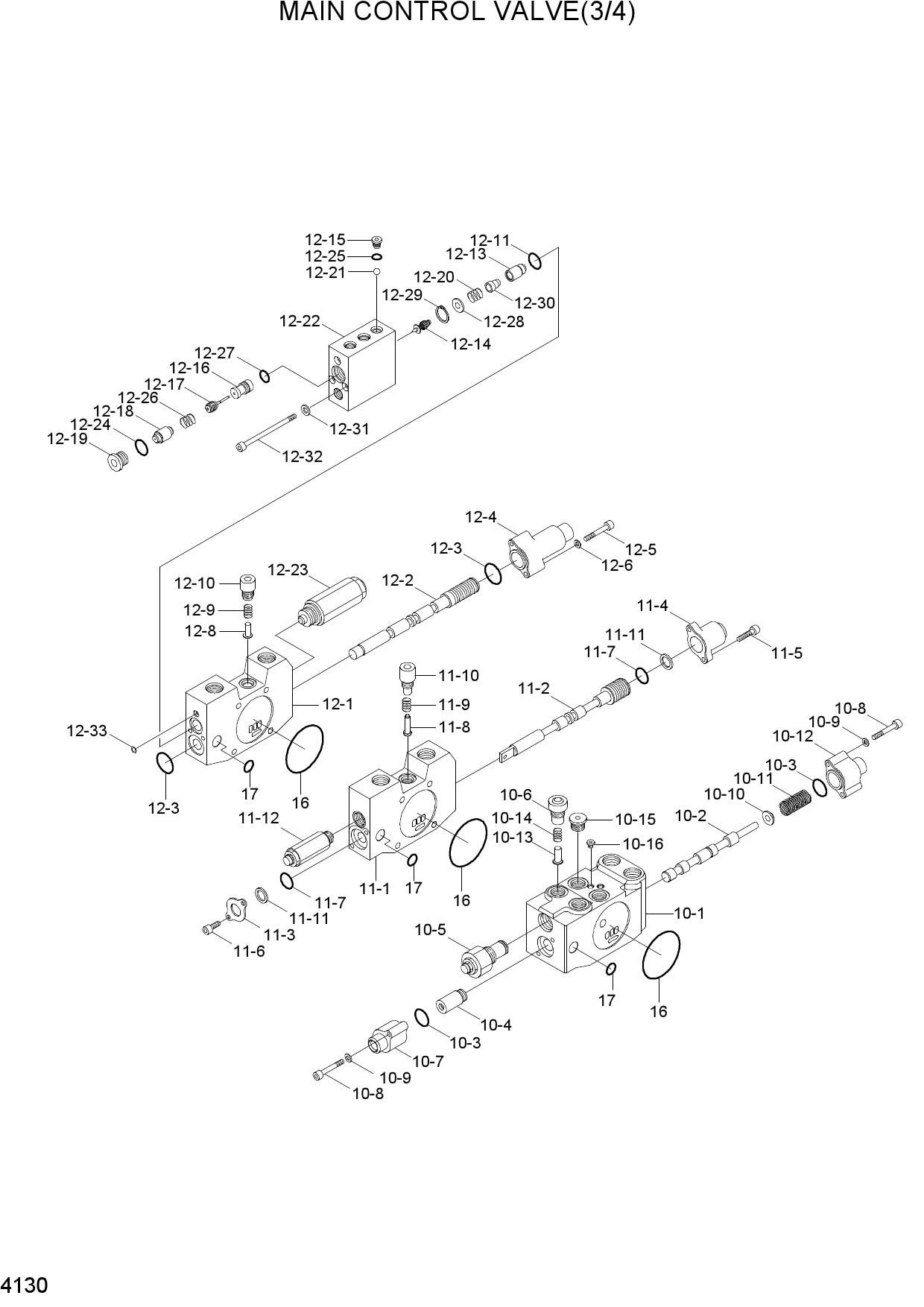MAIN CONTROL VALVE(3/4)