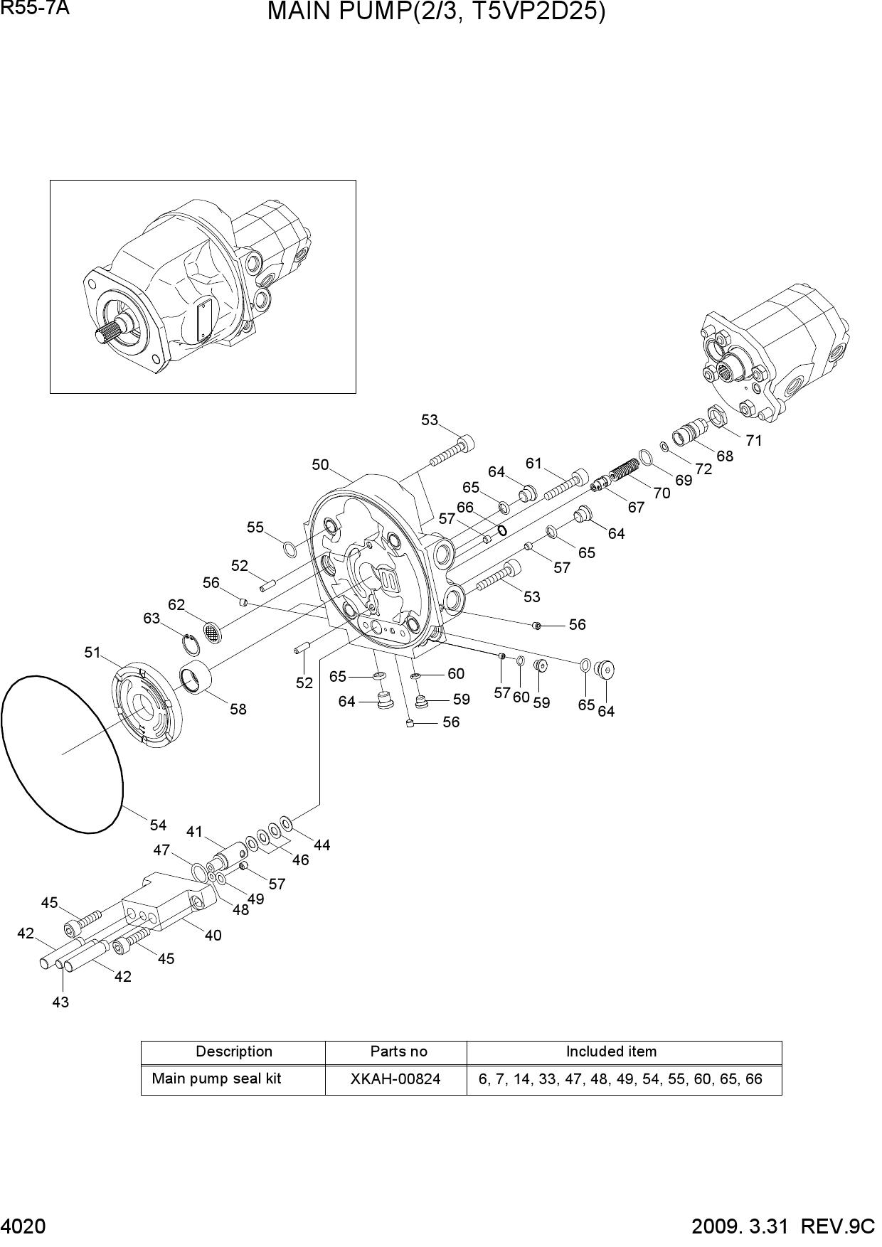 MAIN PUMP(2/3, T5VP2D25)