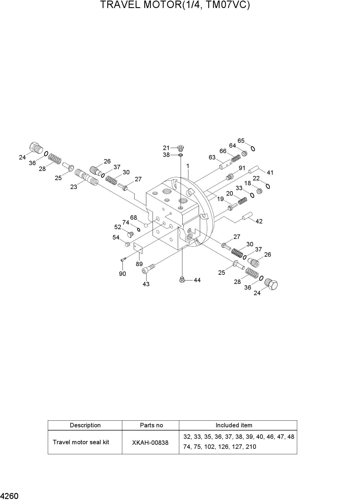TRAVEL MOTOR(1/4, TM07VC)