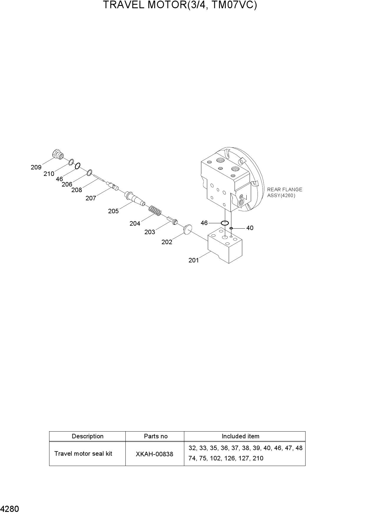 TRAVEL MOTOR(3/4, TM07VC)
