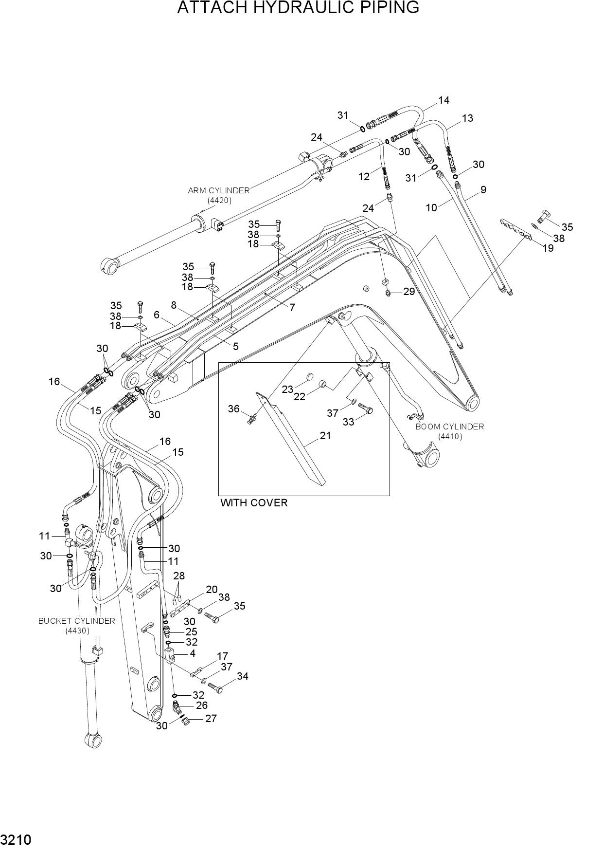 ATTACH HYDRAULIC PIPING