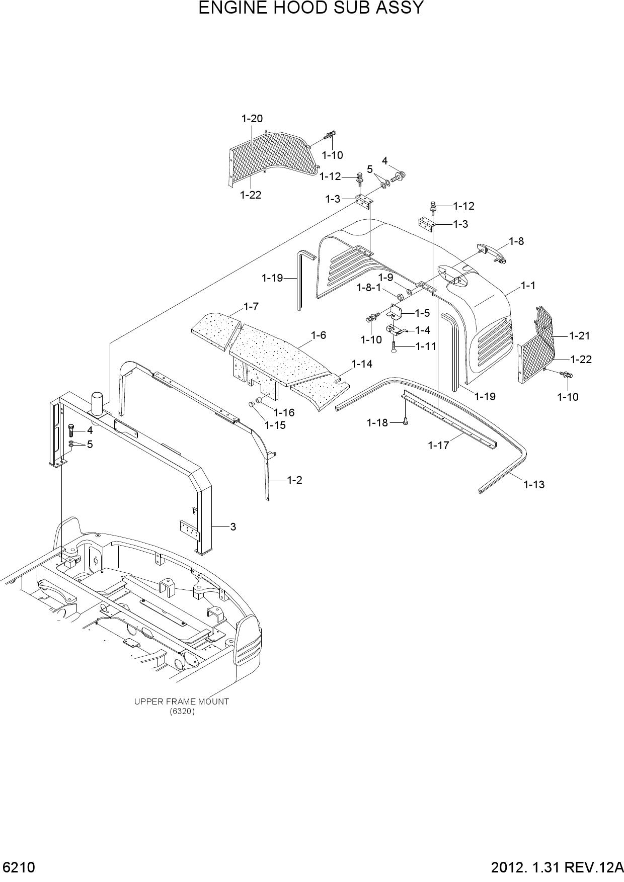 ENGINE HOOD SUB ASSY