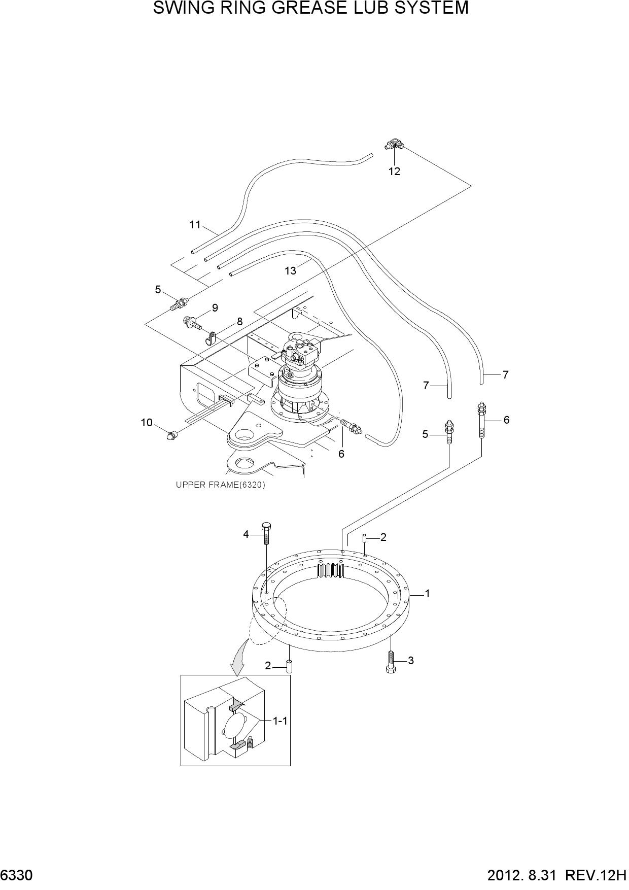 SWING RING GREASE LUB SYSTEM