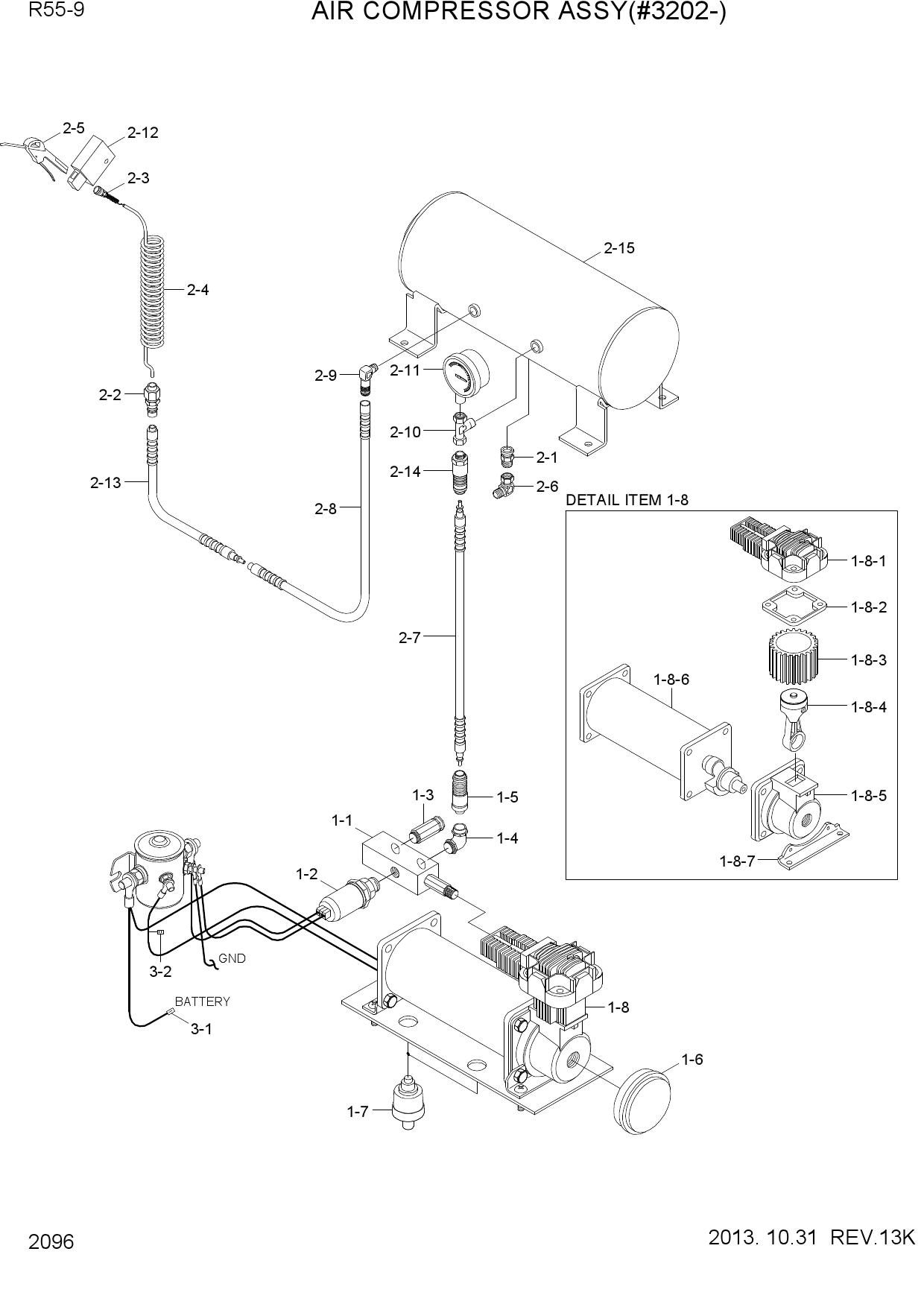 AIR COMPRESSOR ASSY(#3202-)