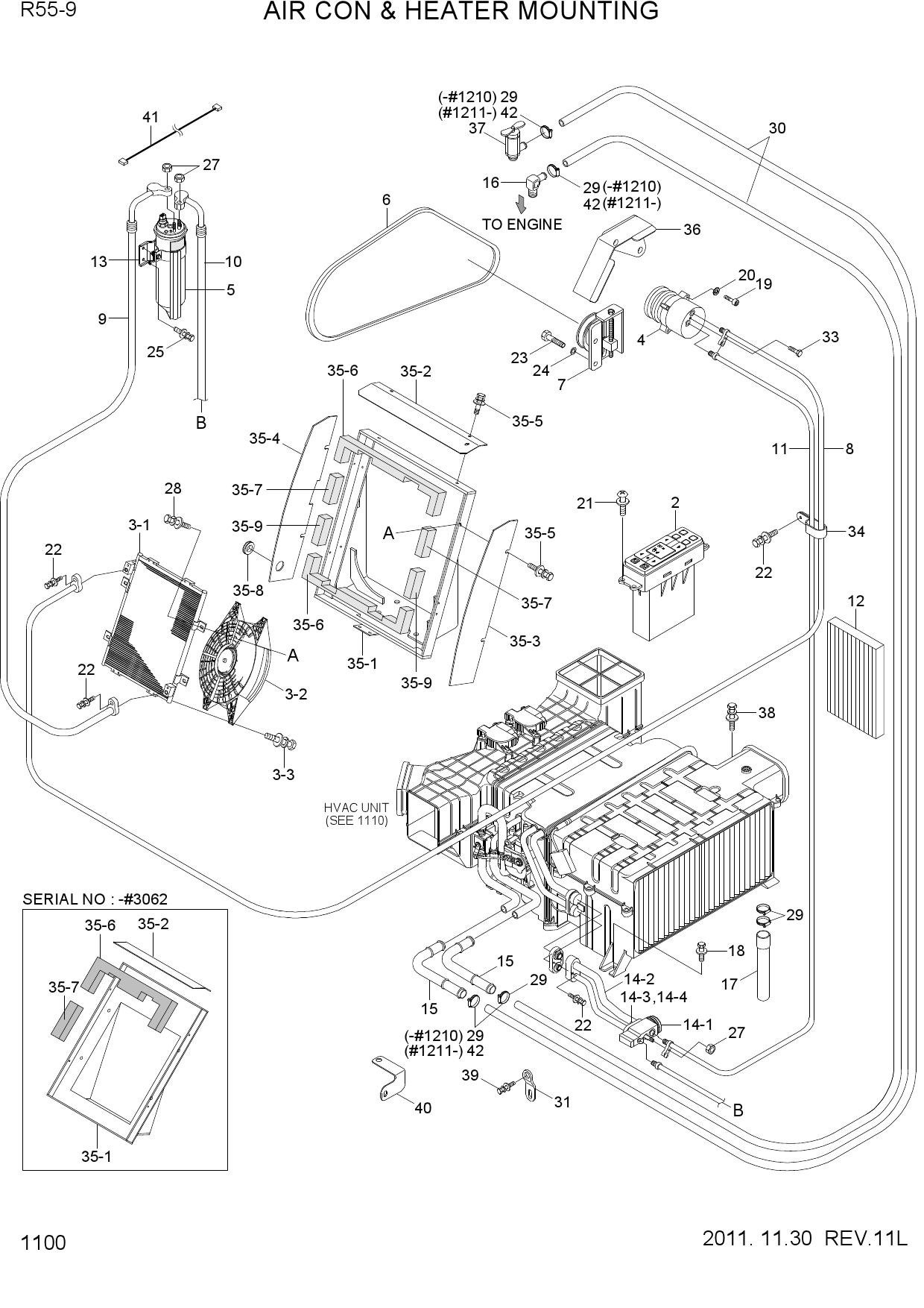 AIR CON & HEATER MOUNTING