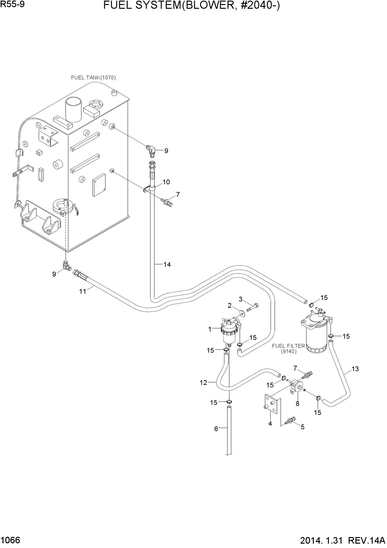 FUEL SYSTEM(BLOWER, #2040-)