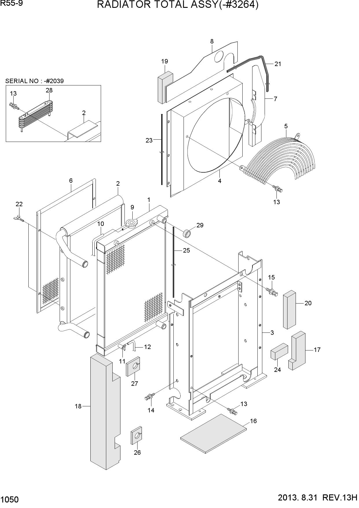 RADIATOR TOTAL ASSY(-#3264)